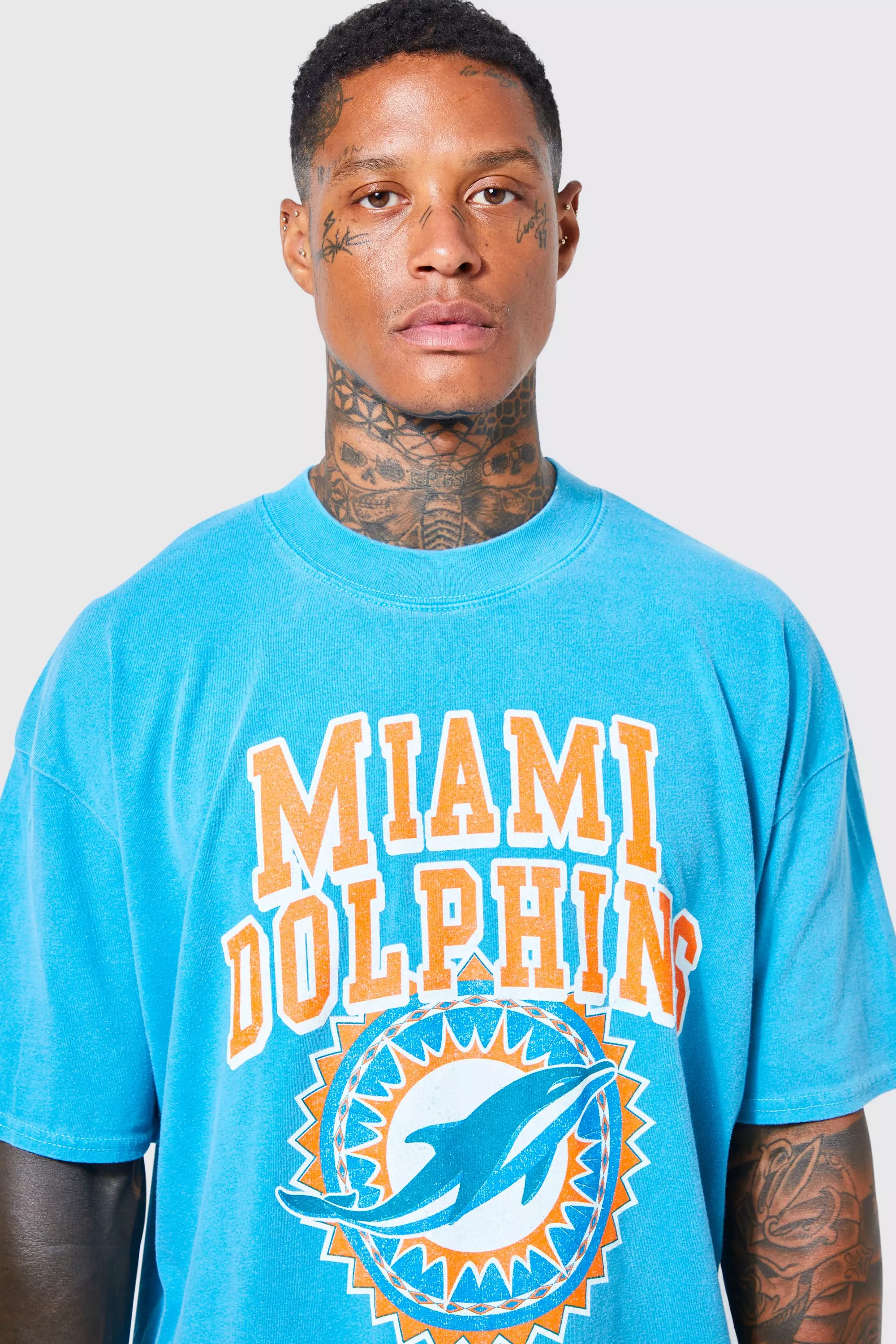 T-shirt oversize NFL imprimé Miami Dolphins, Teal autre image