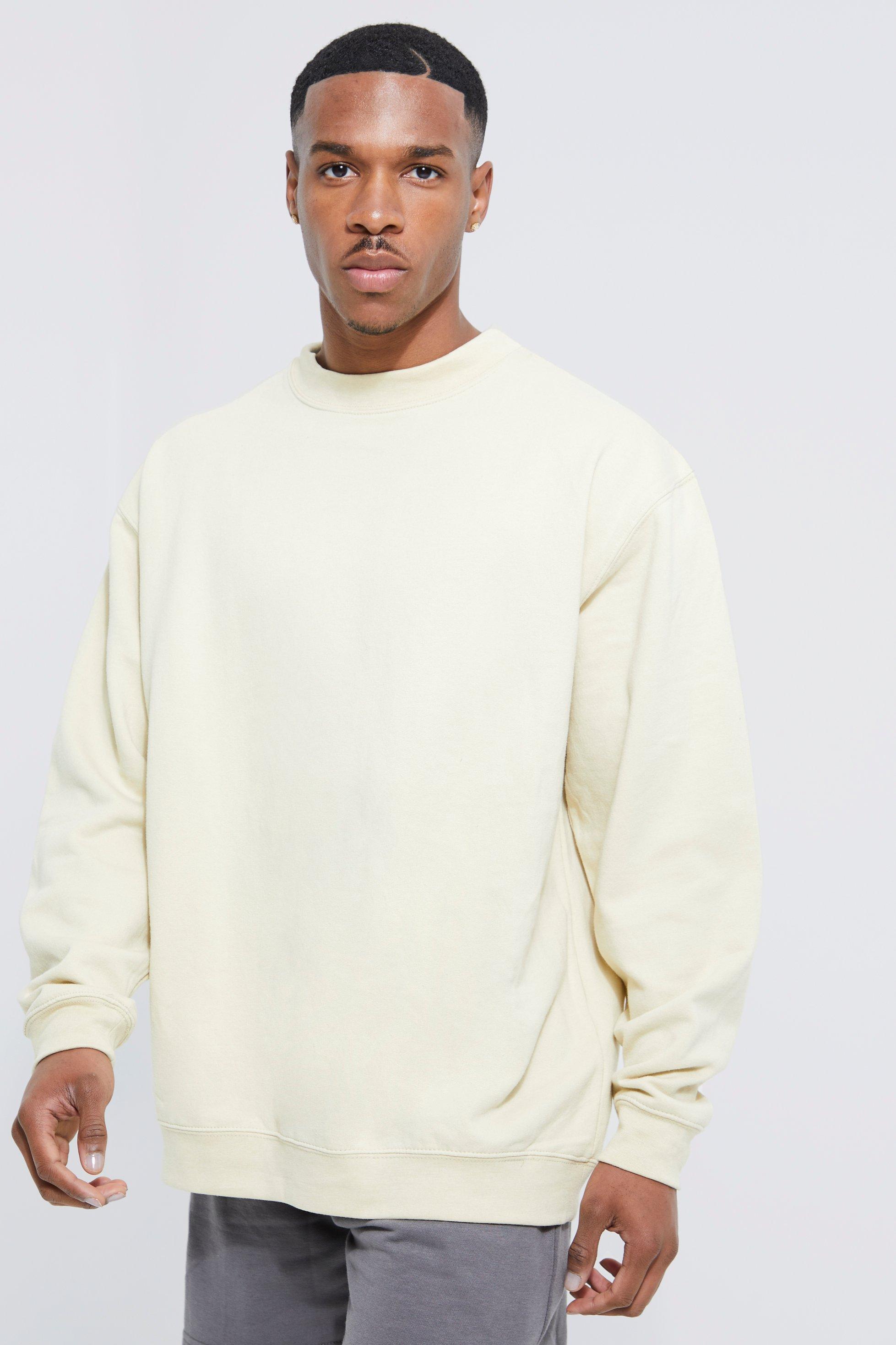 Oversized hot sale cream sweatshirt