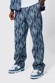 Mid blue Spijkerbroek Met Rechte Pijpen En Elastische Taille