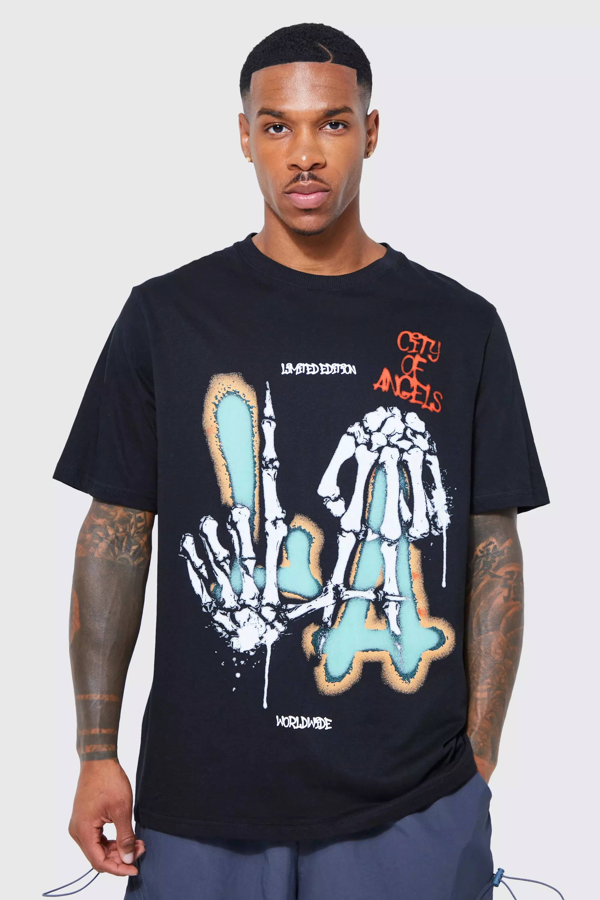 Oversized La Varsity Graphic T-shirt