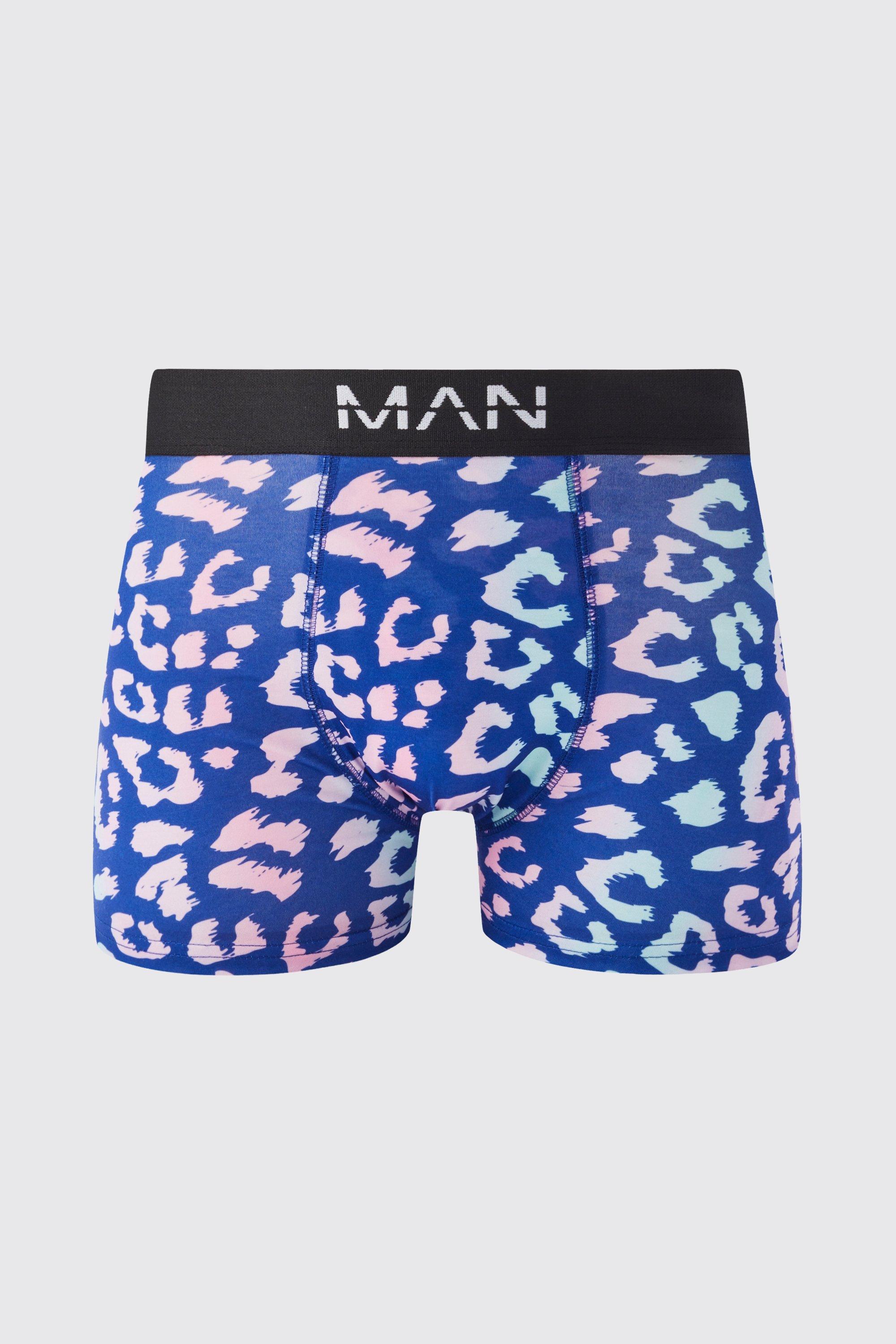 Leopard Print Boxers | boohooMAN USA