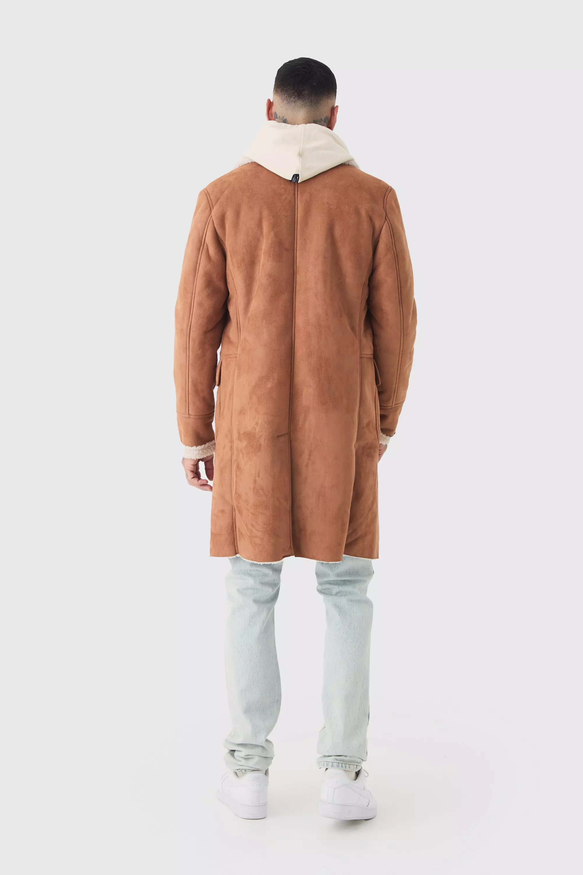Tall - Manteau croisé en polaire, Tan autre image