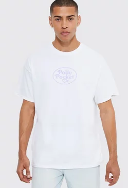 Oversized Polly Pocket License T-shirt White