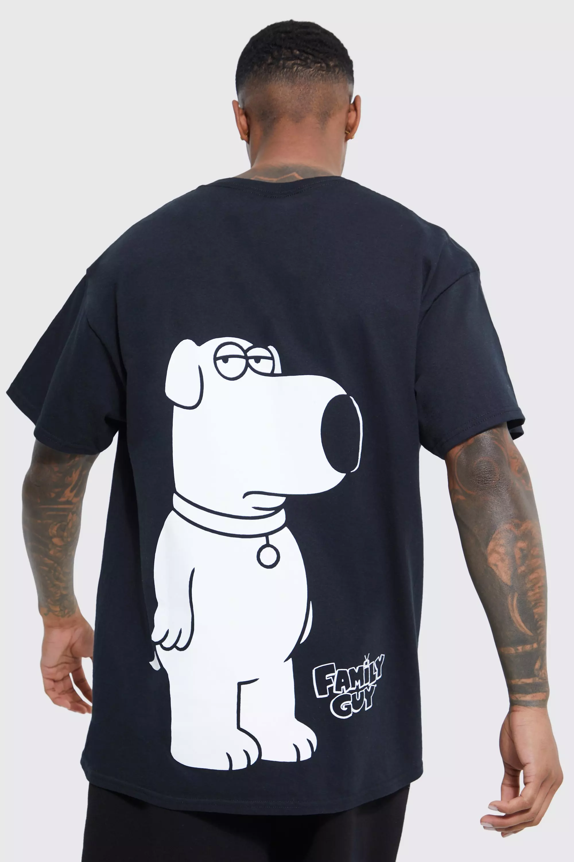 Black Oversized Family Guy License T-shirt alternative image