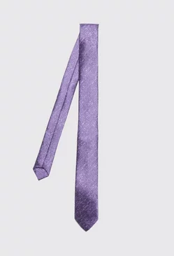 Textured Jacquard Slim Tie lilac