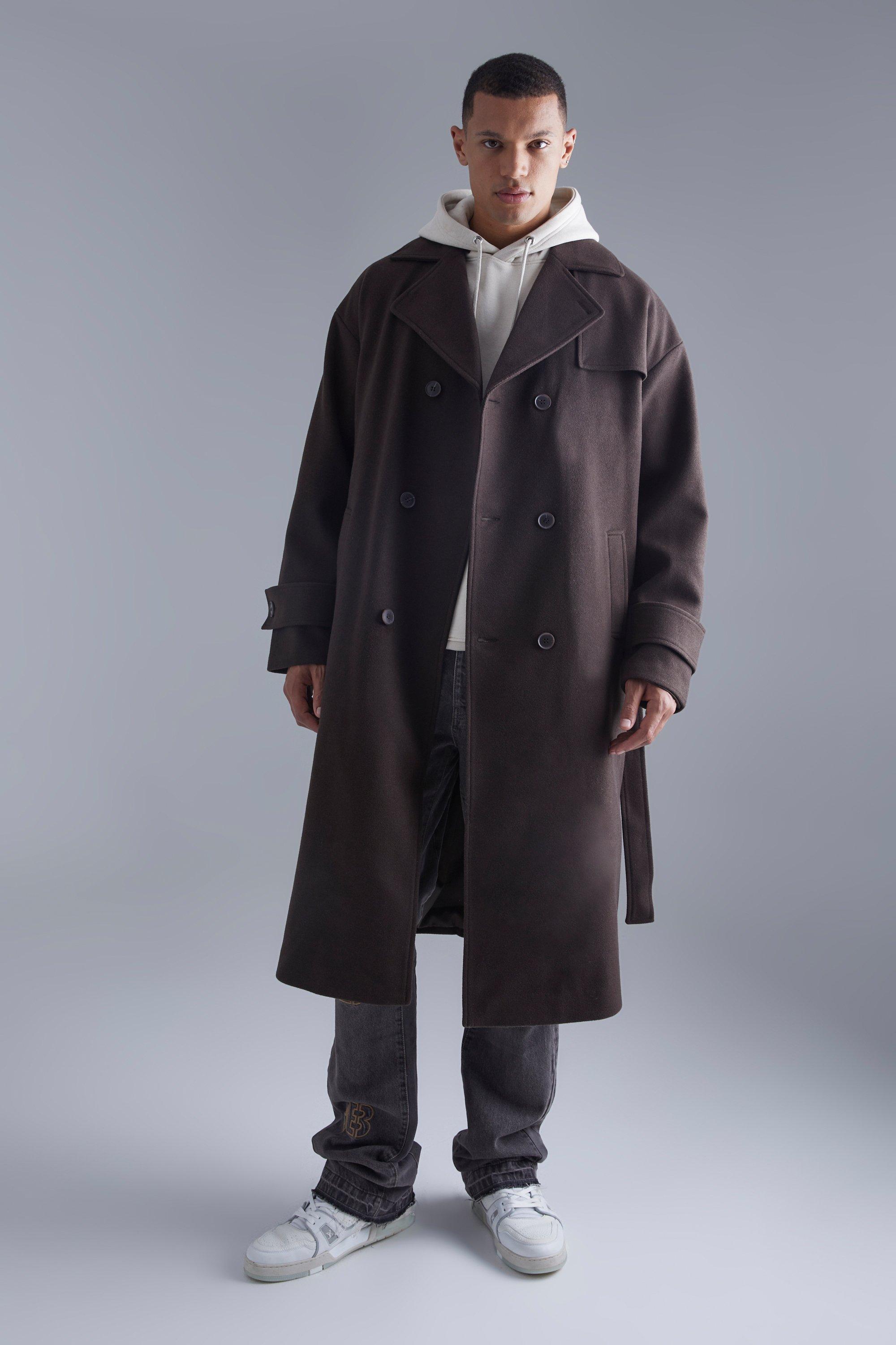 Boohooman cheap long coat