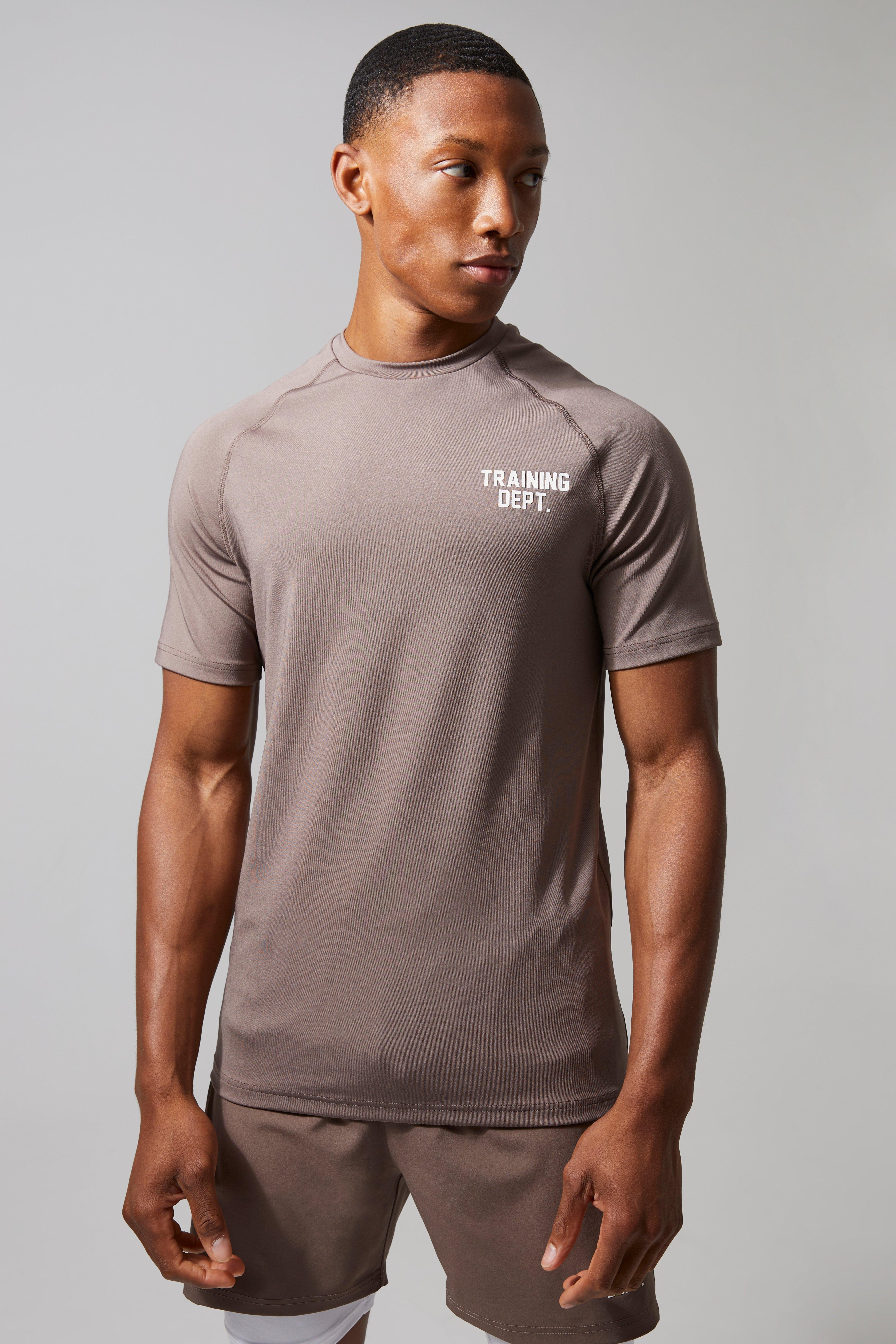 Man Active Muscle Fit Training Dept T Shirt