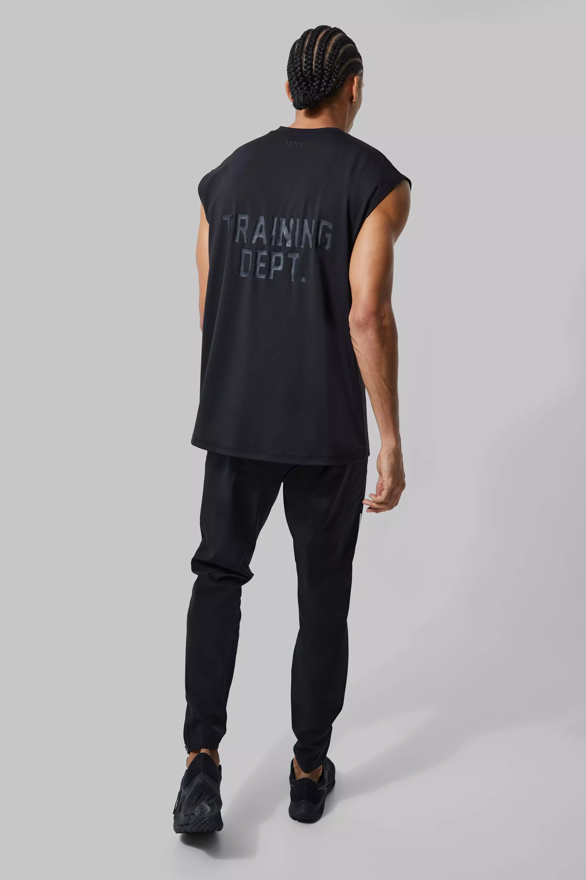 Canotta Tall Oversize Man Active Training Dept, Black immagine alternativa