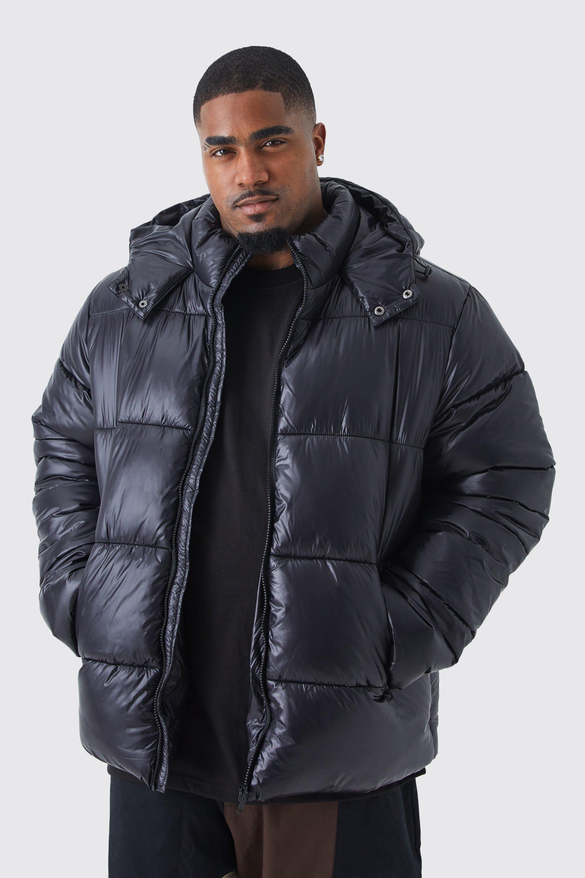 Mens High Shine Puffer Jackets, Mens Reflective Puffers