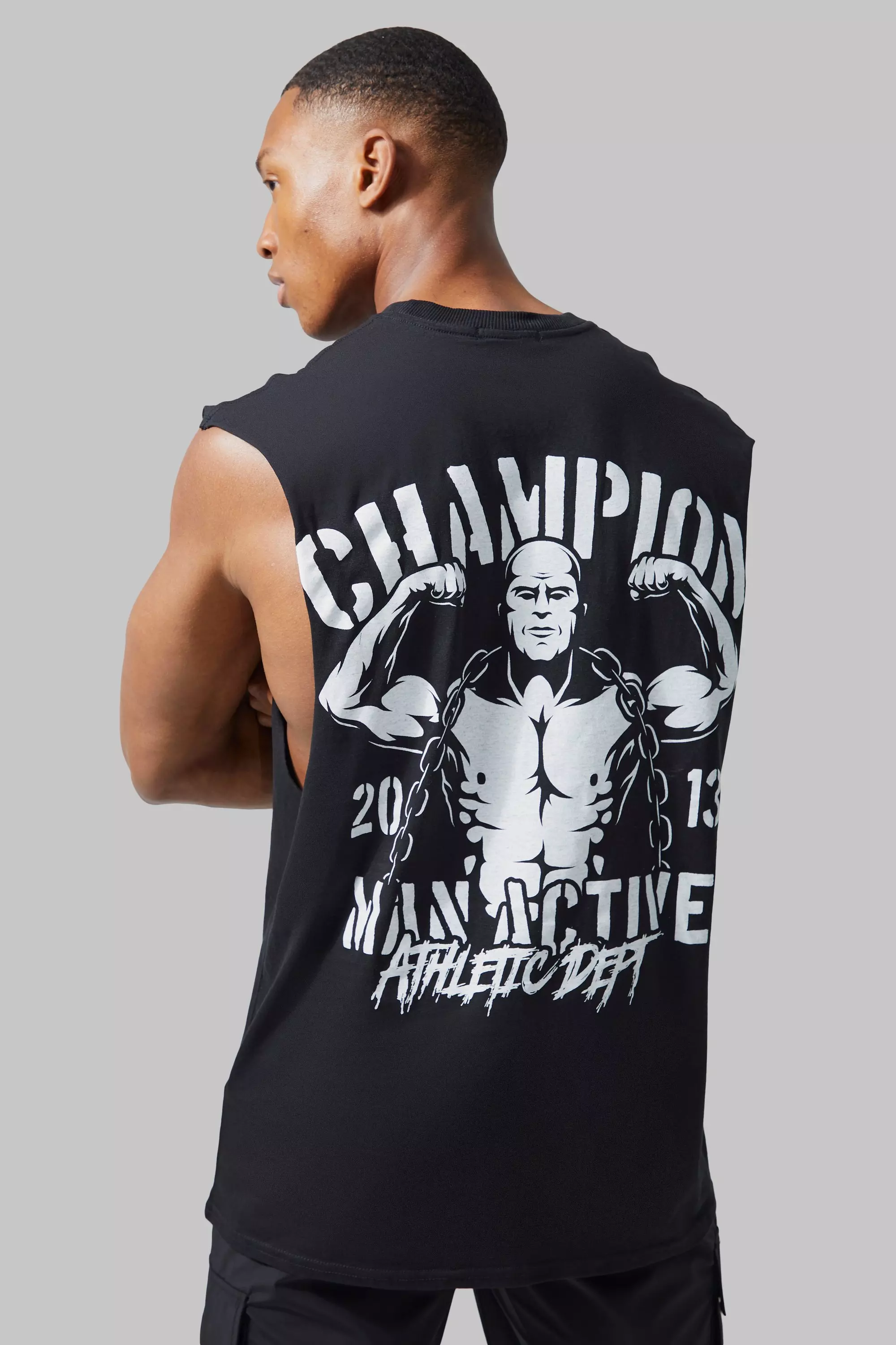 Man Active Champion Vest Black