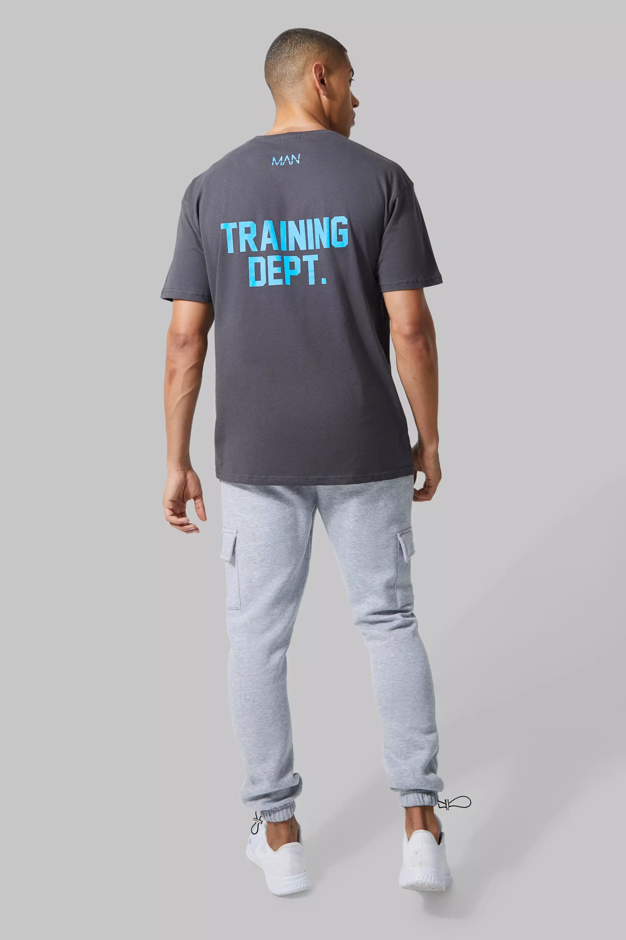 Charcoal Man Active Oversized Training Dept T-shirt alternative image