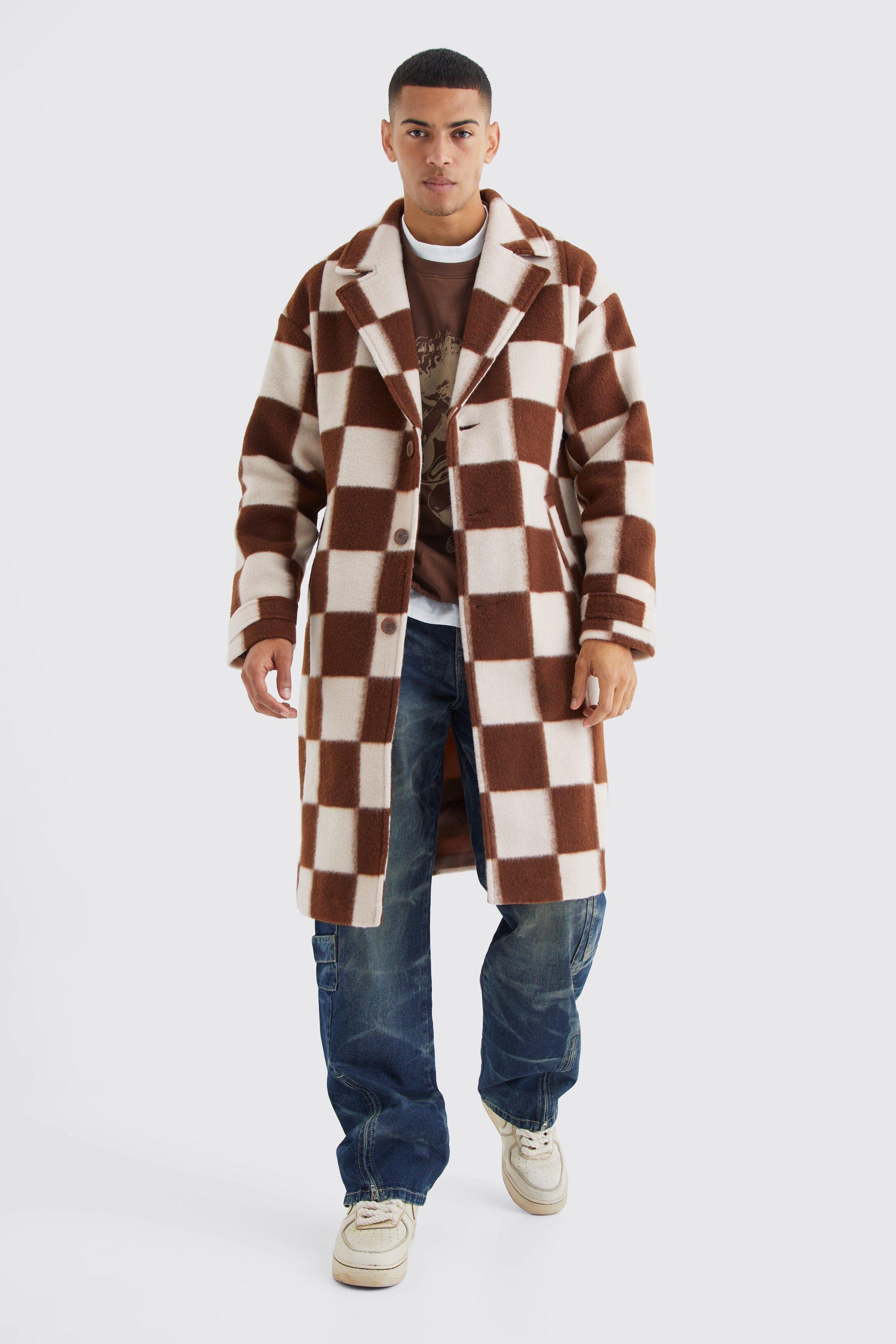 Checkered overcoat store