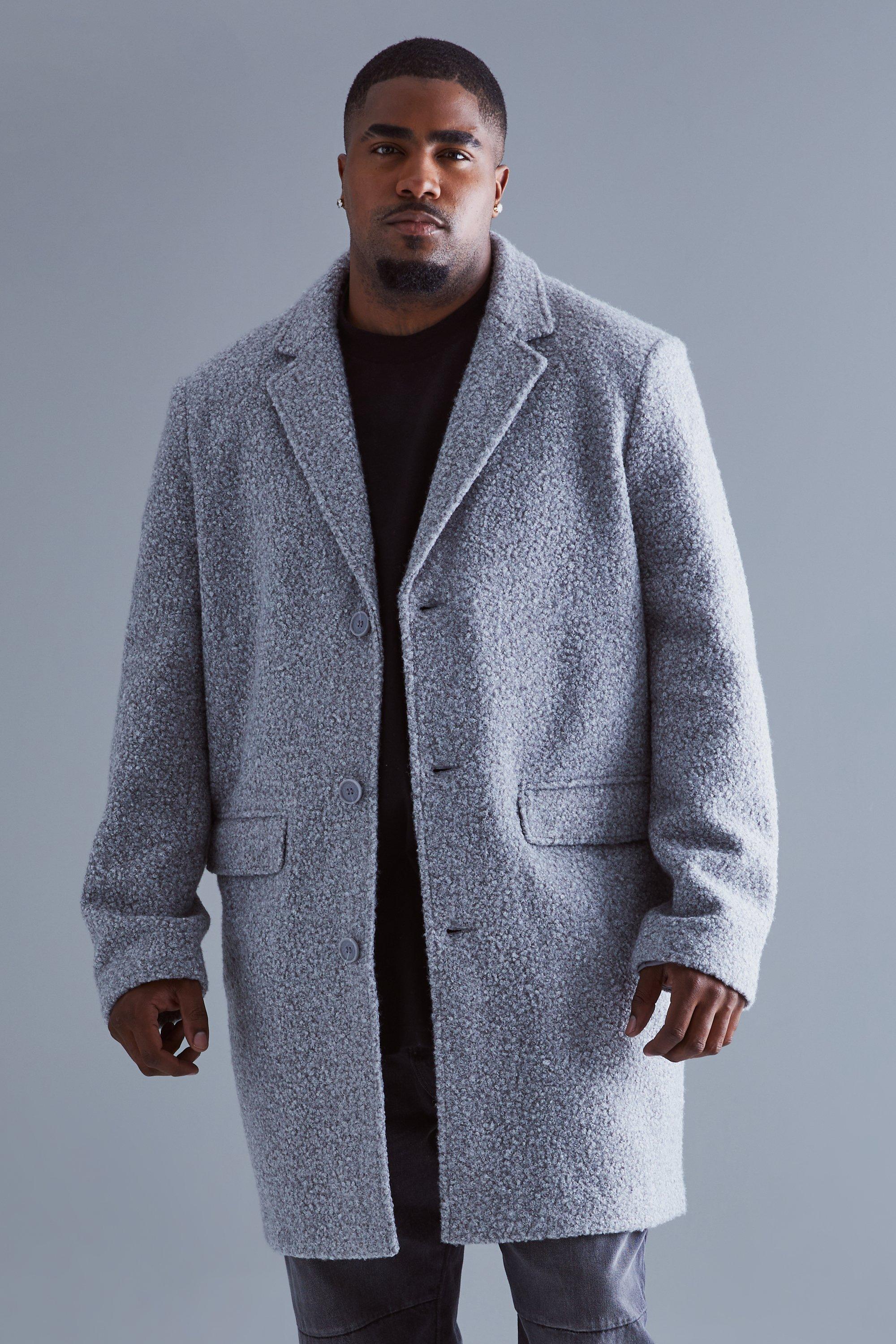 Mens boucle outlet coat