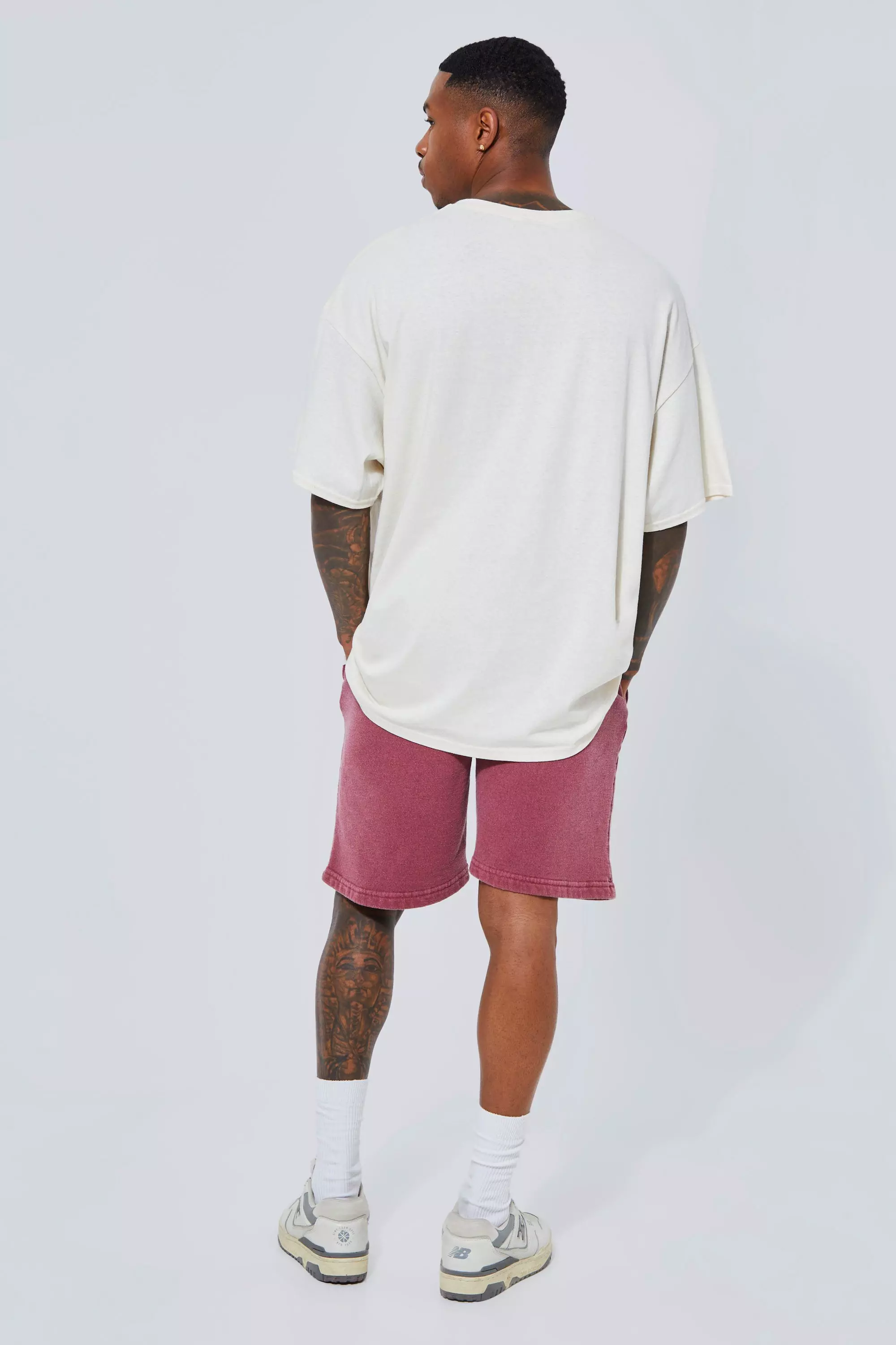 Ecru Oversized California State Graphic T-shirt Set alternative image