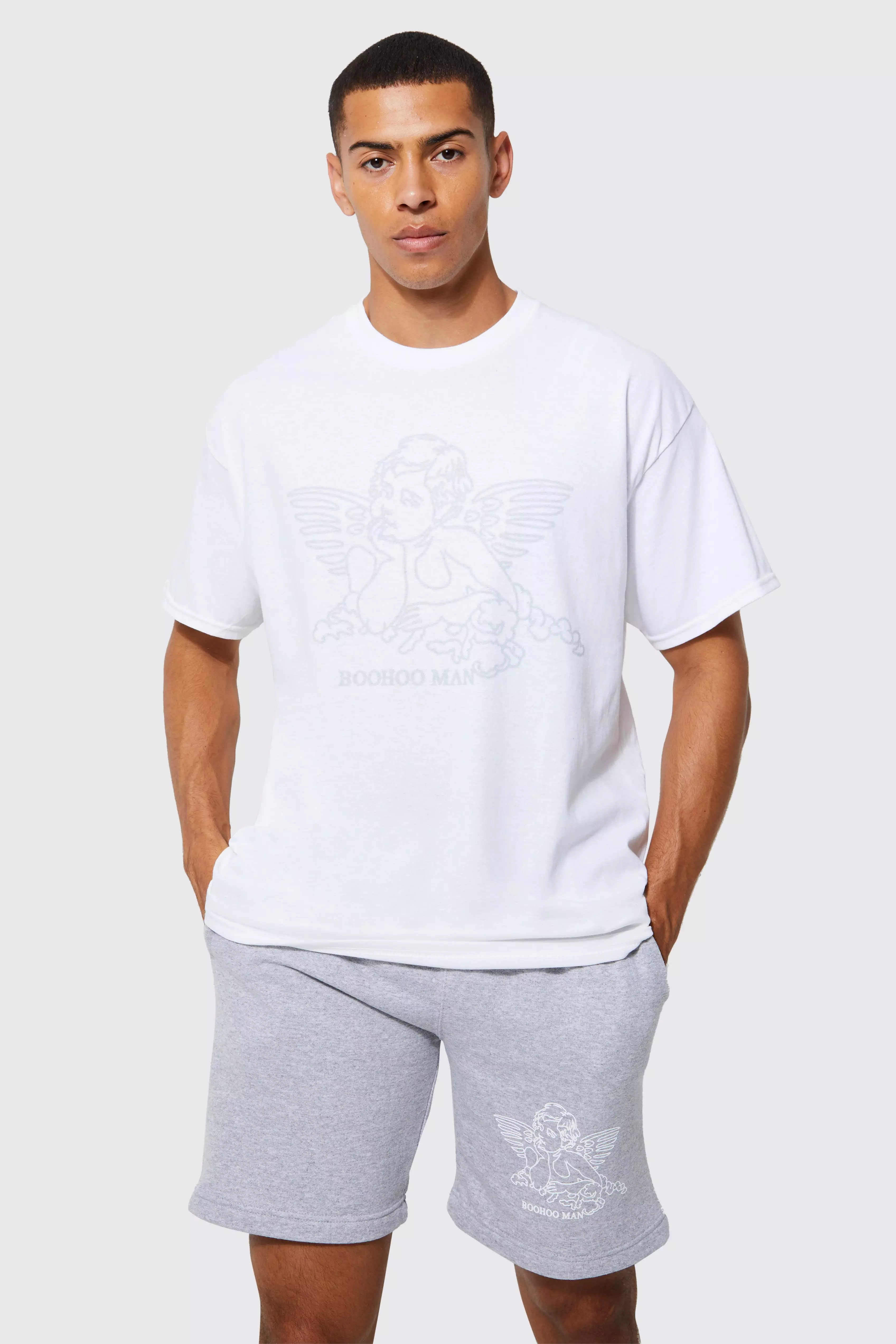 Ensemble oversize imprimé cupidon, White autre image