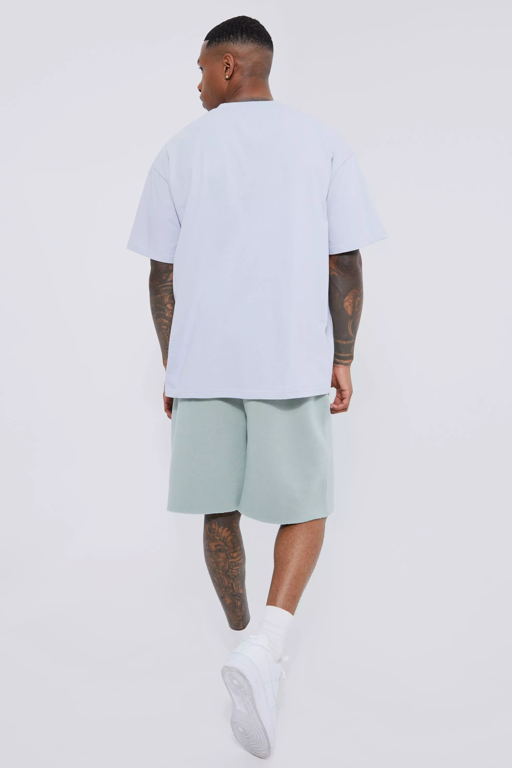 Dusty green Worldwide Short Oversized Drop Crotch Short alternative image