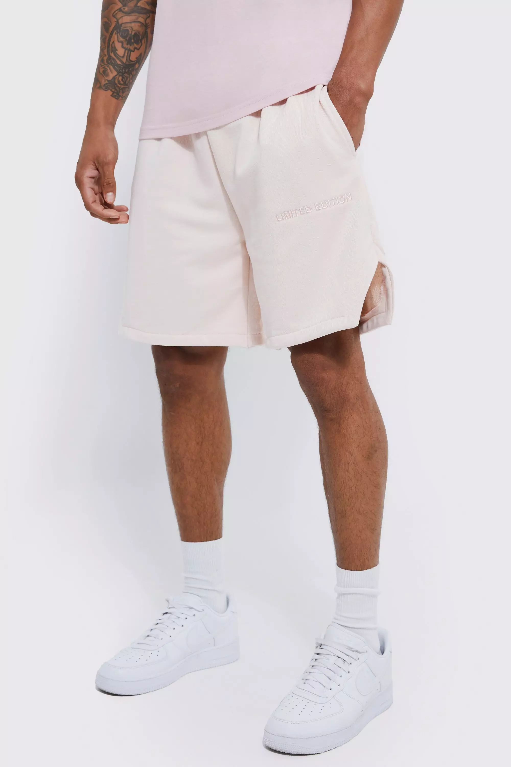 Relaxed Limited Heavyweight Volley Short Pale pink