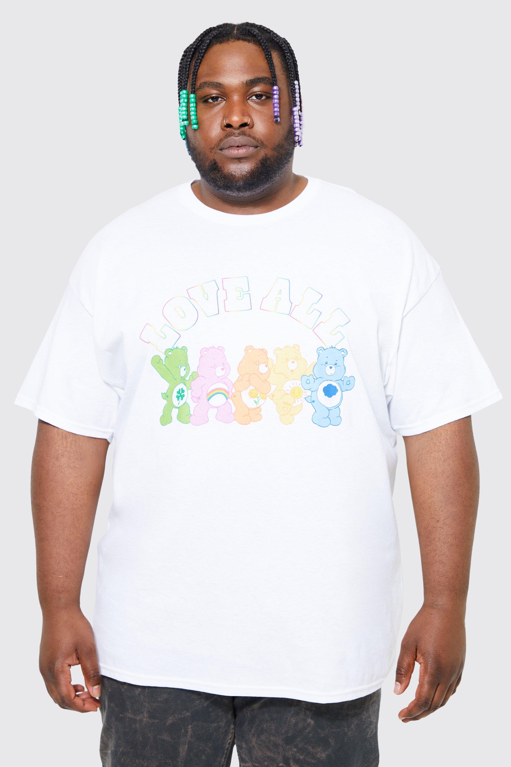 boohooMAN Men's Plus Size Pixilated Heart Graphic T-Shirt