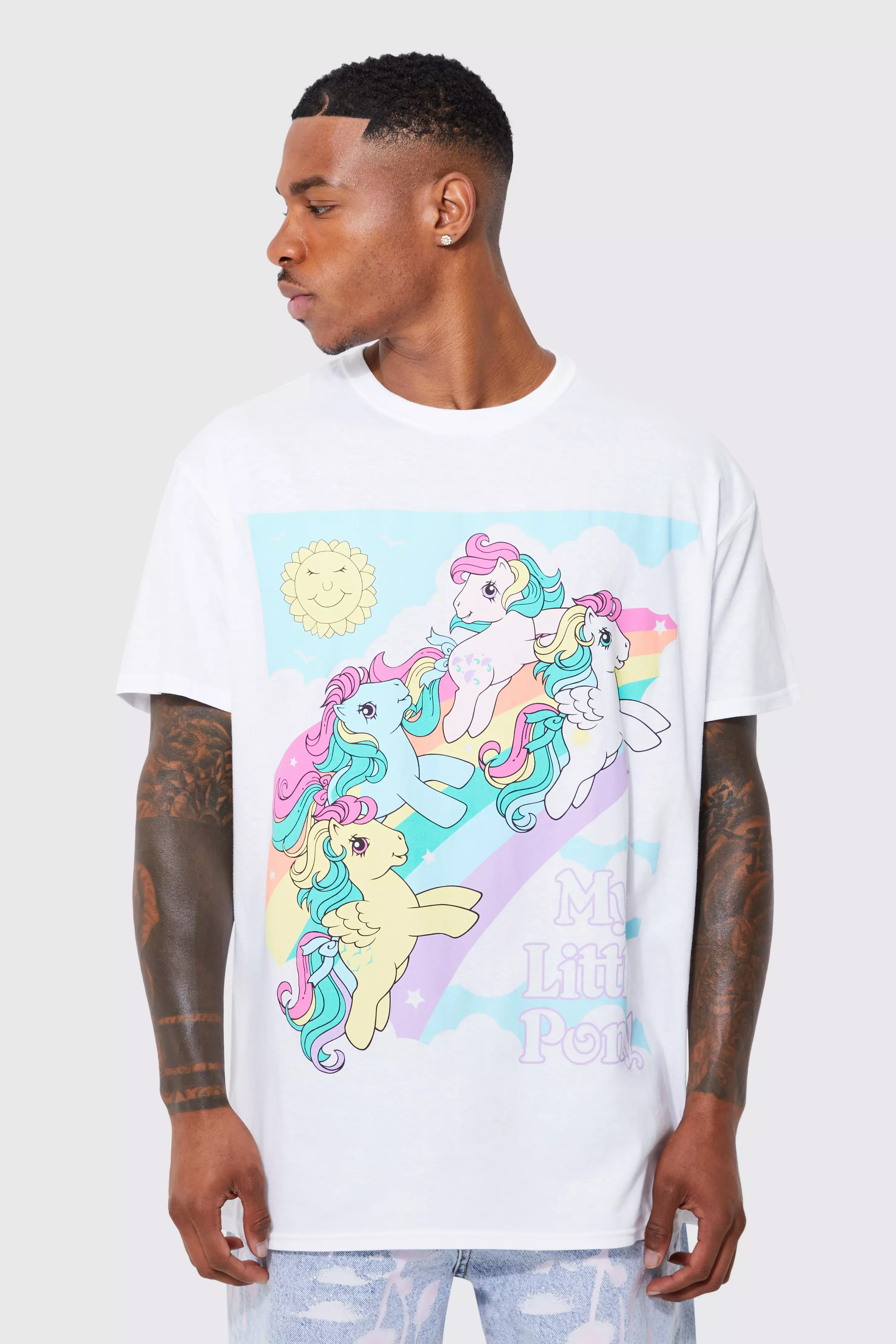 Oversized My Little Pony License T-shirt White