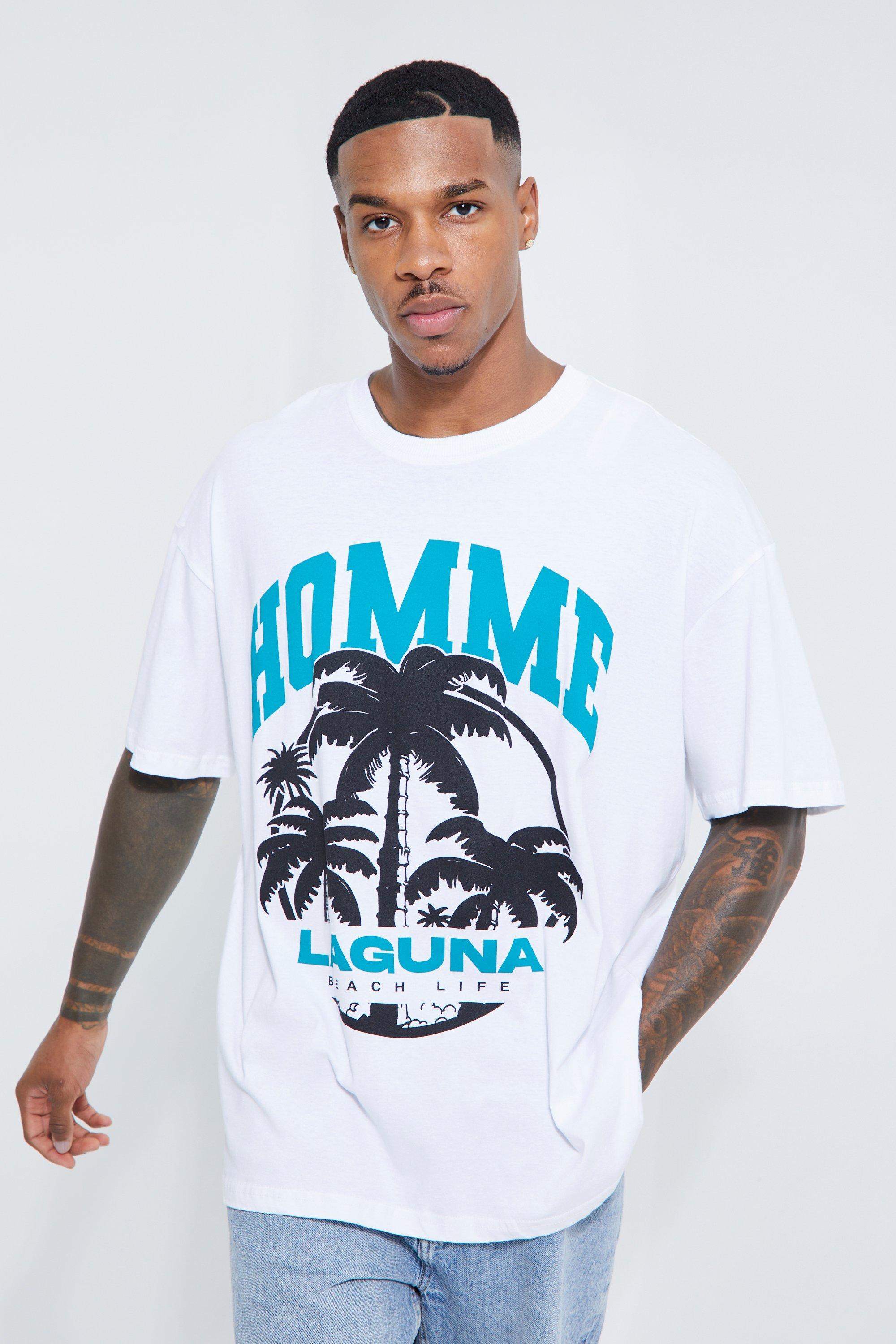 boohooMAN Oversized Pour Homme Graphic T-Shirt - Green - Size XS