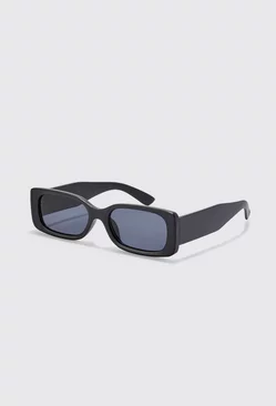 Rectangle Matte Sunglasses Black