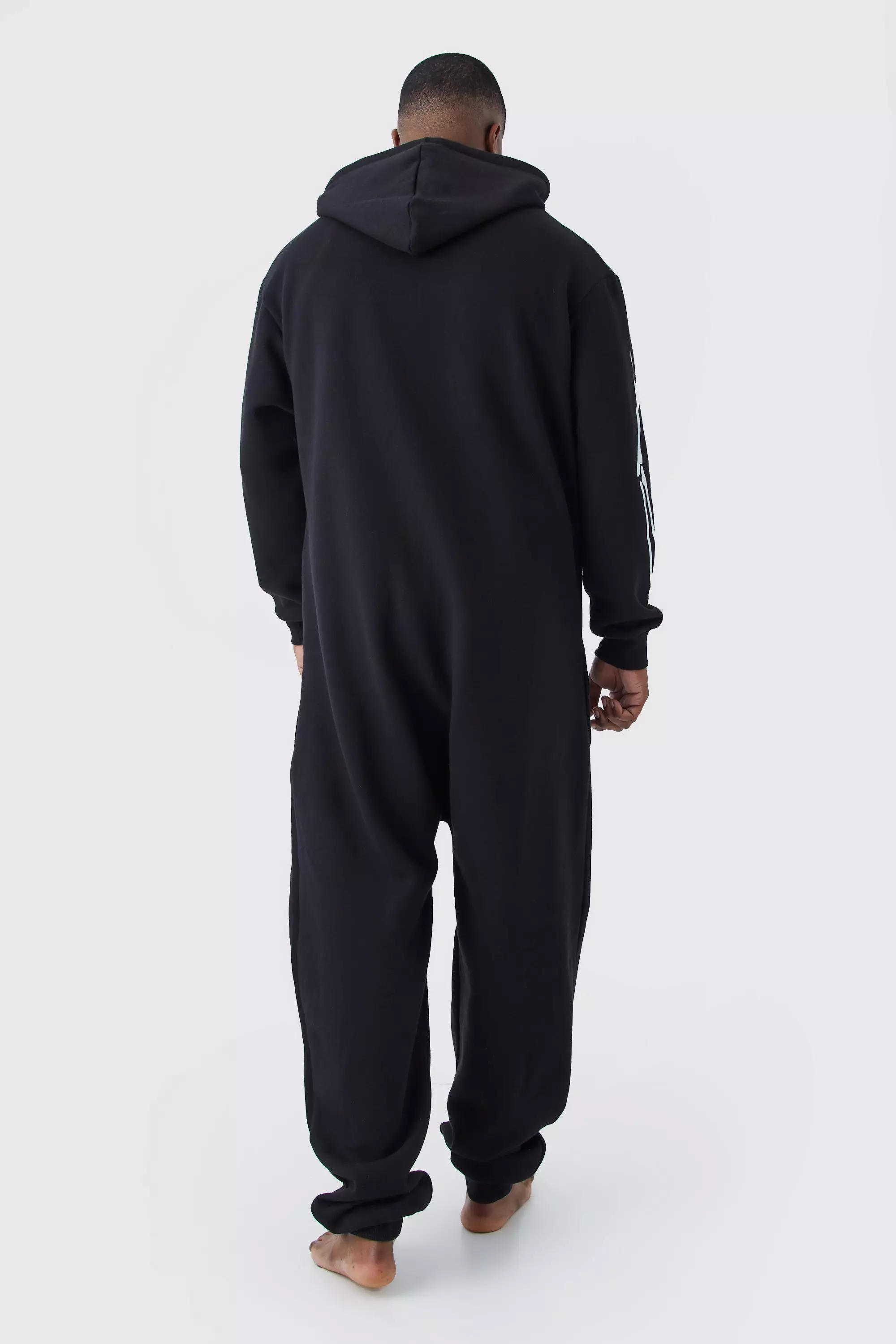 Black Plus Size Halloween Skeleton Onesie alternative image