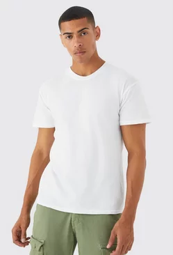 White 3 Pack Basic Crew Neck T-shirt
