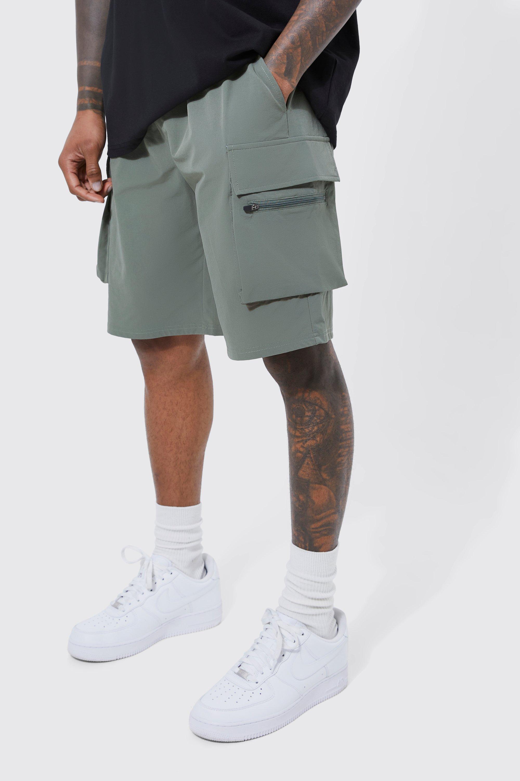 Elastic Relaxed Lightweight Stretch Cargo Short