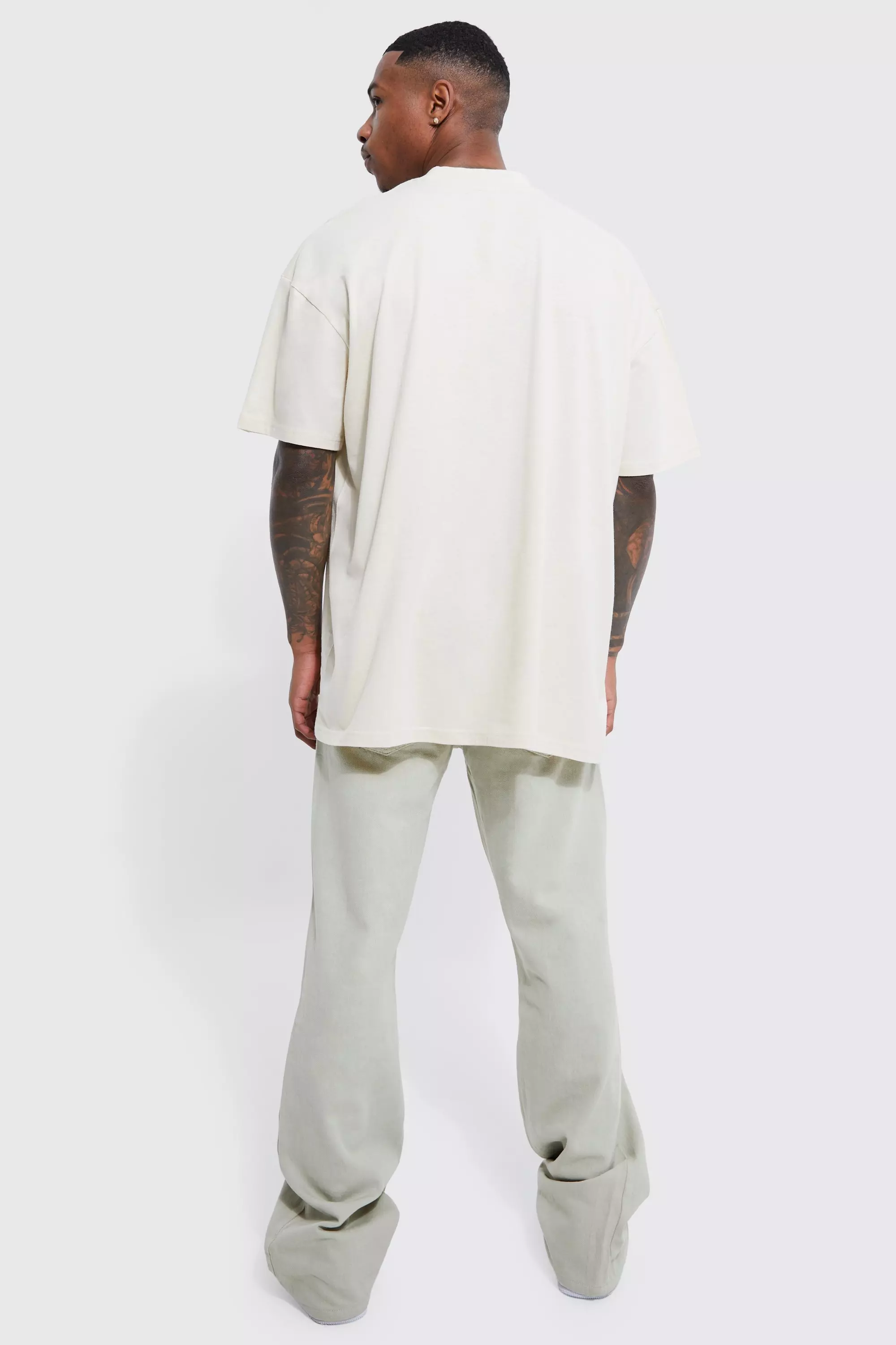 Oversized Chicago Print T-shirt | boohooMAN USA