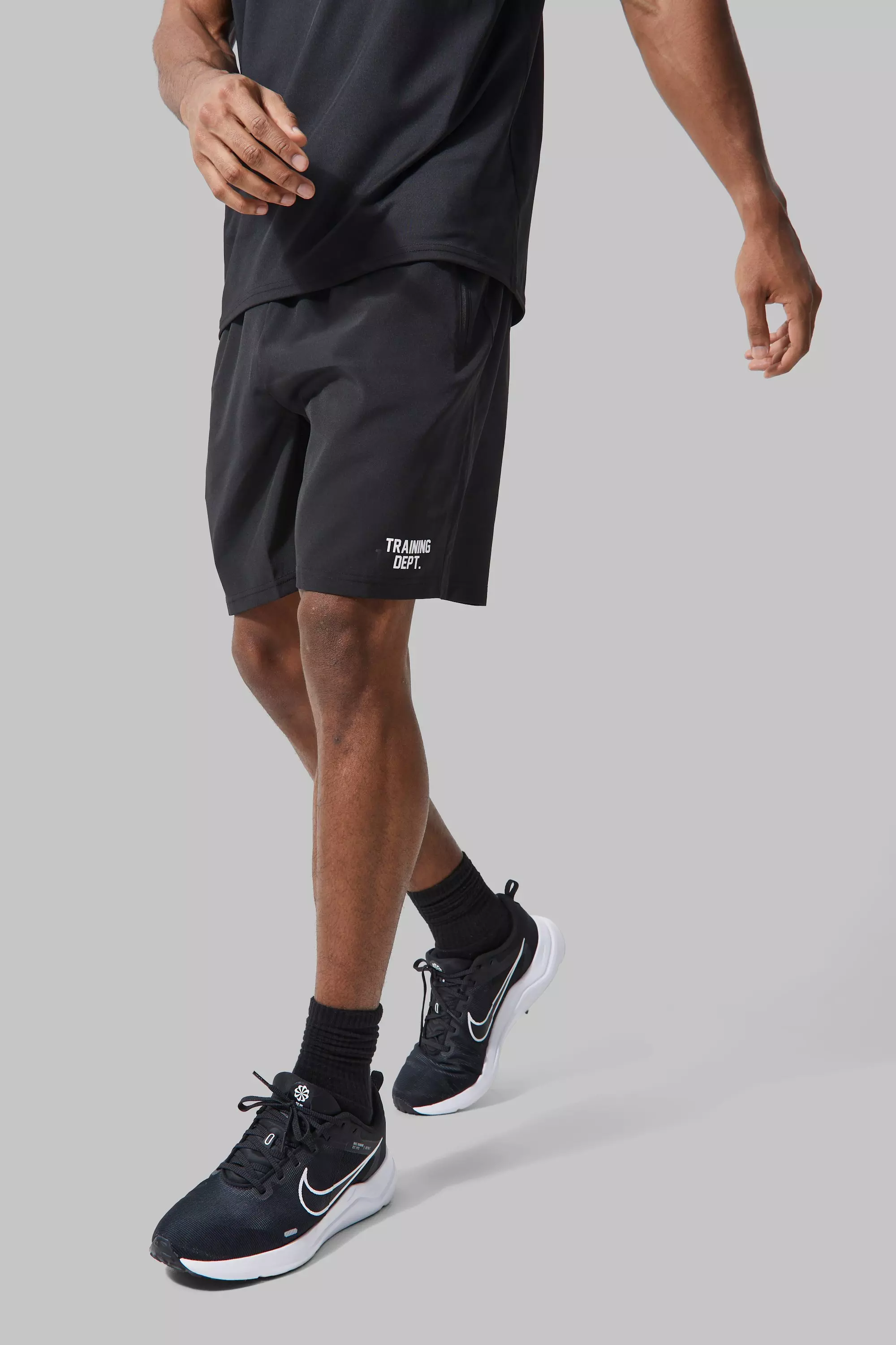Man Active Performance Training Dept Shorts Black