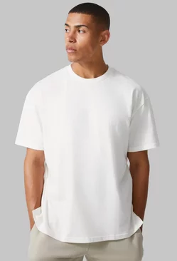 Man Active Oversized T Shirt Ecru