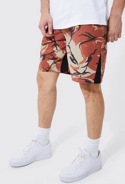 Tall Fixed Waist Camo Fit Relaxed Short Length orange