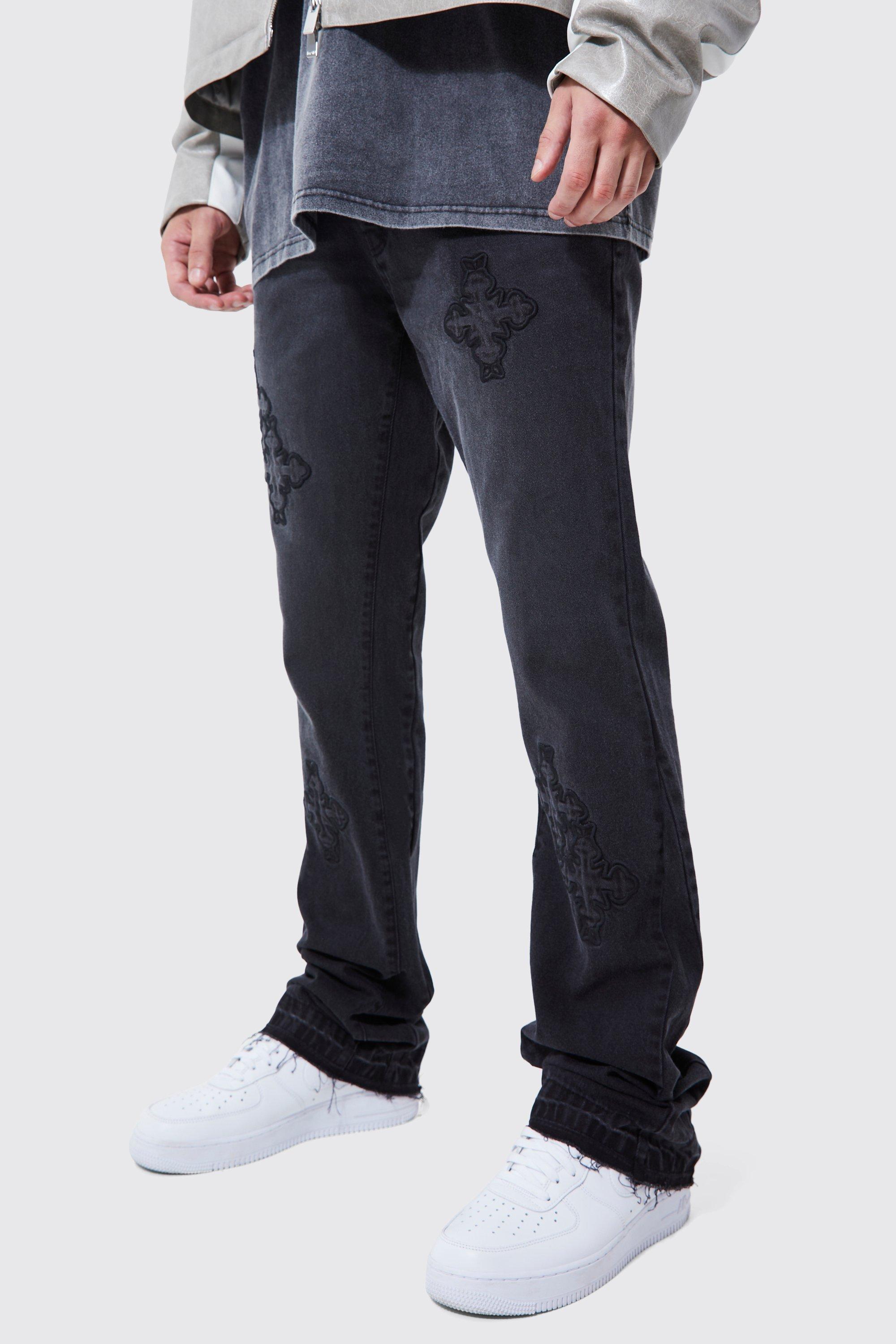 Chrome Hearts LEVI'S Denim Washed Black Jeans (34)