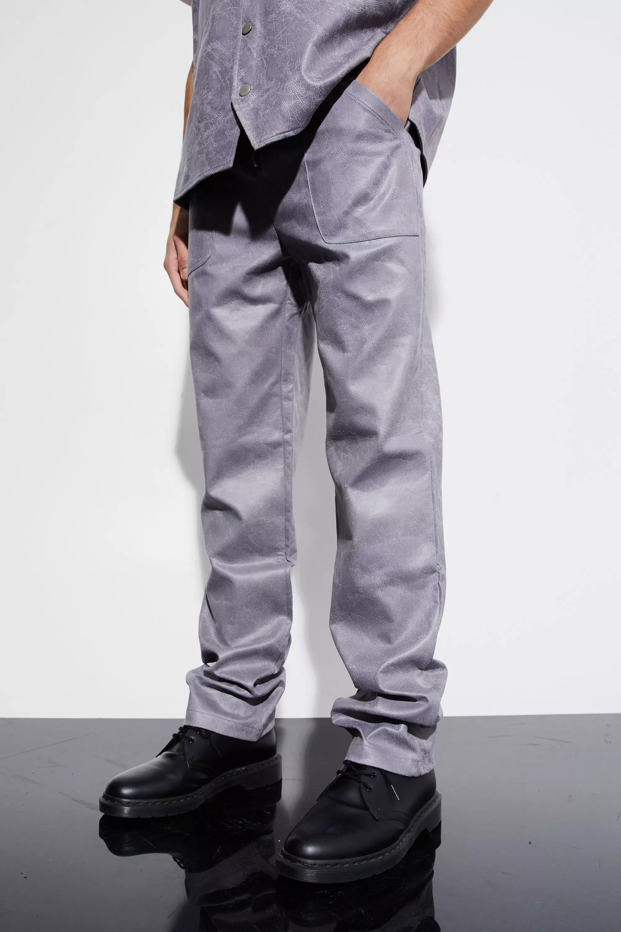 Pantalon de costume vintage , Charcoal autre image