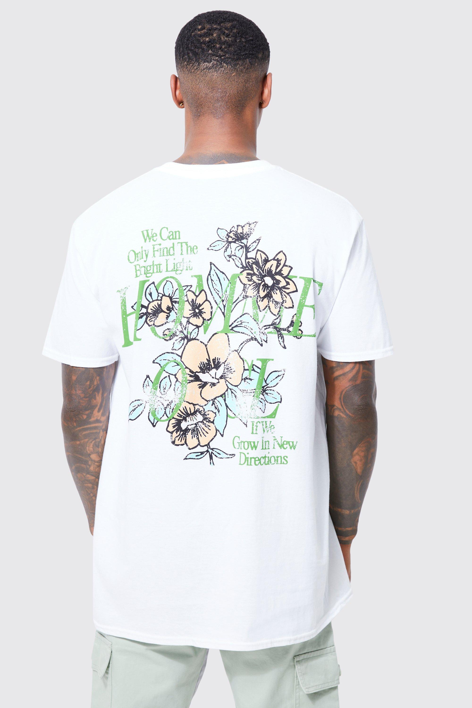 boohooMAN Oversized Pour Homme Graphic T-Shirt - Green - Size Xs