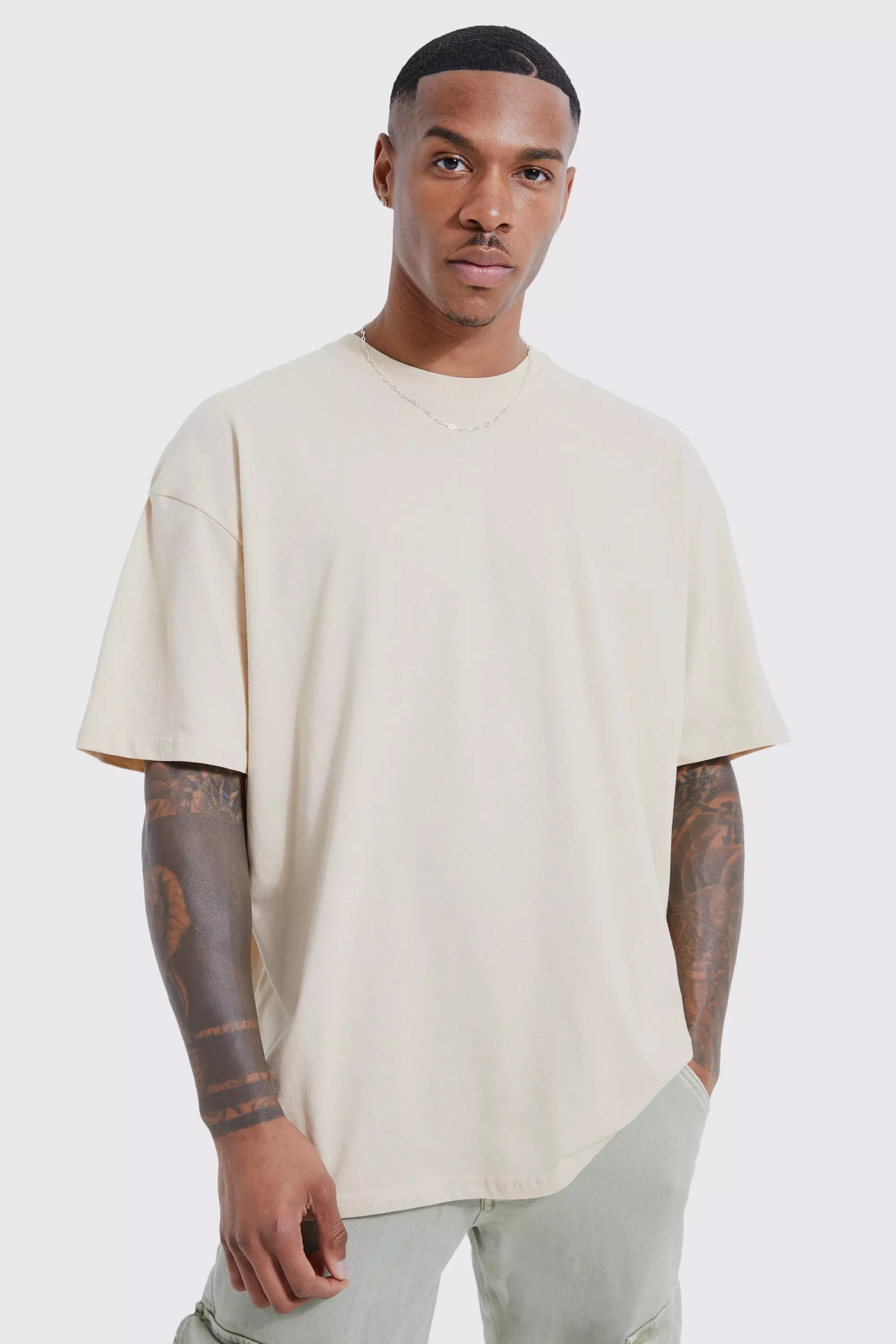 Sand Oversized Peace In Paradise T-shirt alternative image