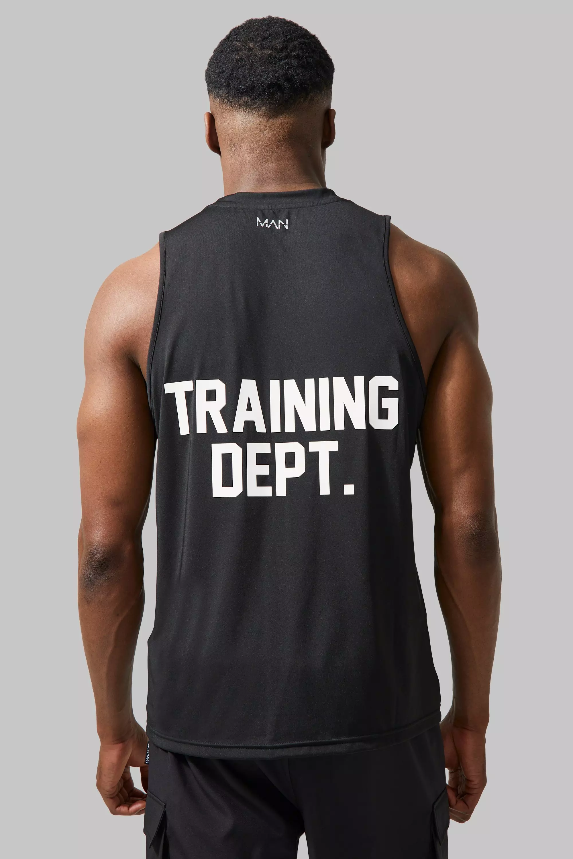 Man Active Training Dept Performance Regular Fit Vest Black