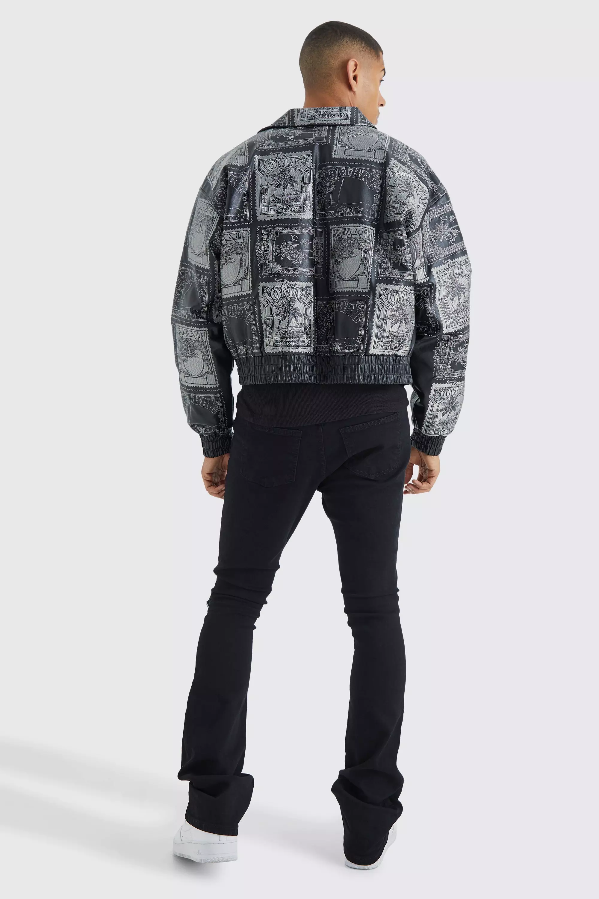 Skinny Stacked Distressed Ripped Jeans | boohooMAN USA