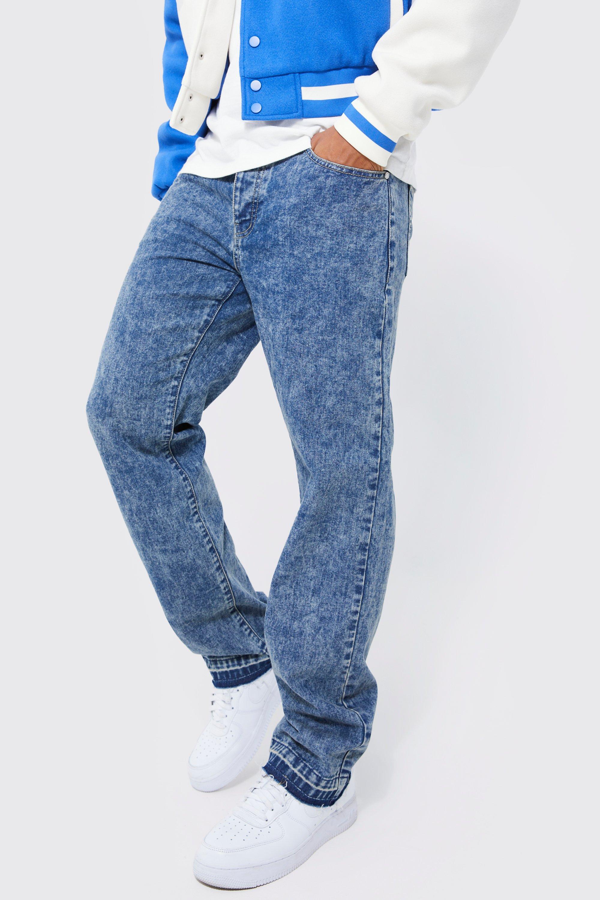 Relaxed Fit Acid Wash Jeans boohooMAN
