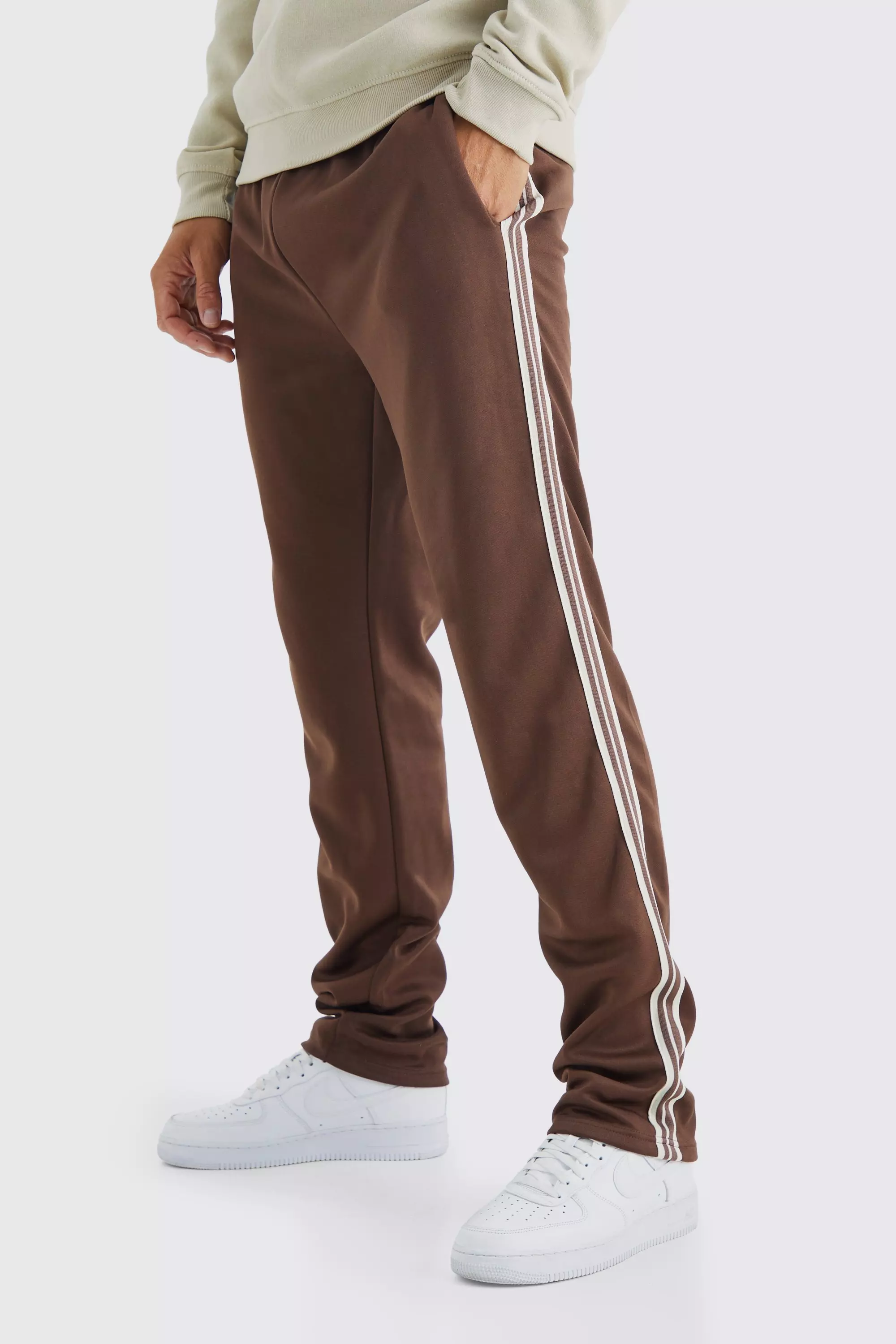 Tall Side Tape Tricot Sweatpants coffee