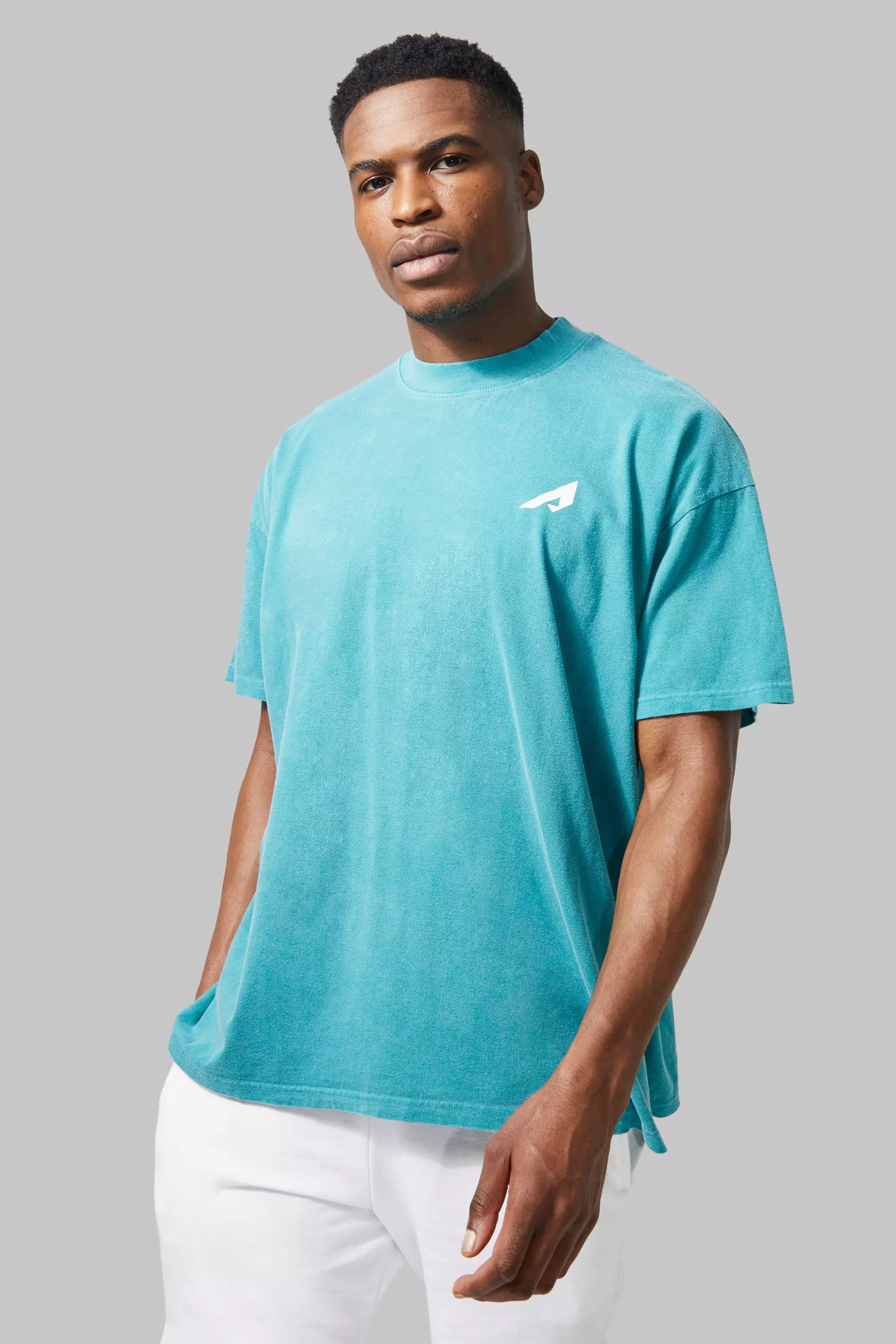 Teal blue cheap t shirt