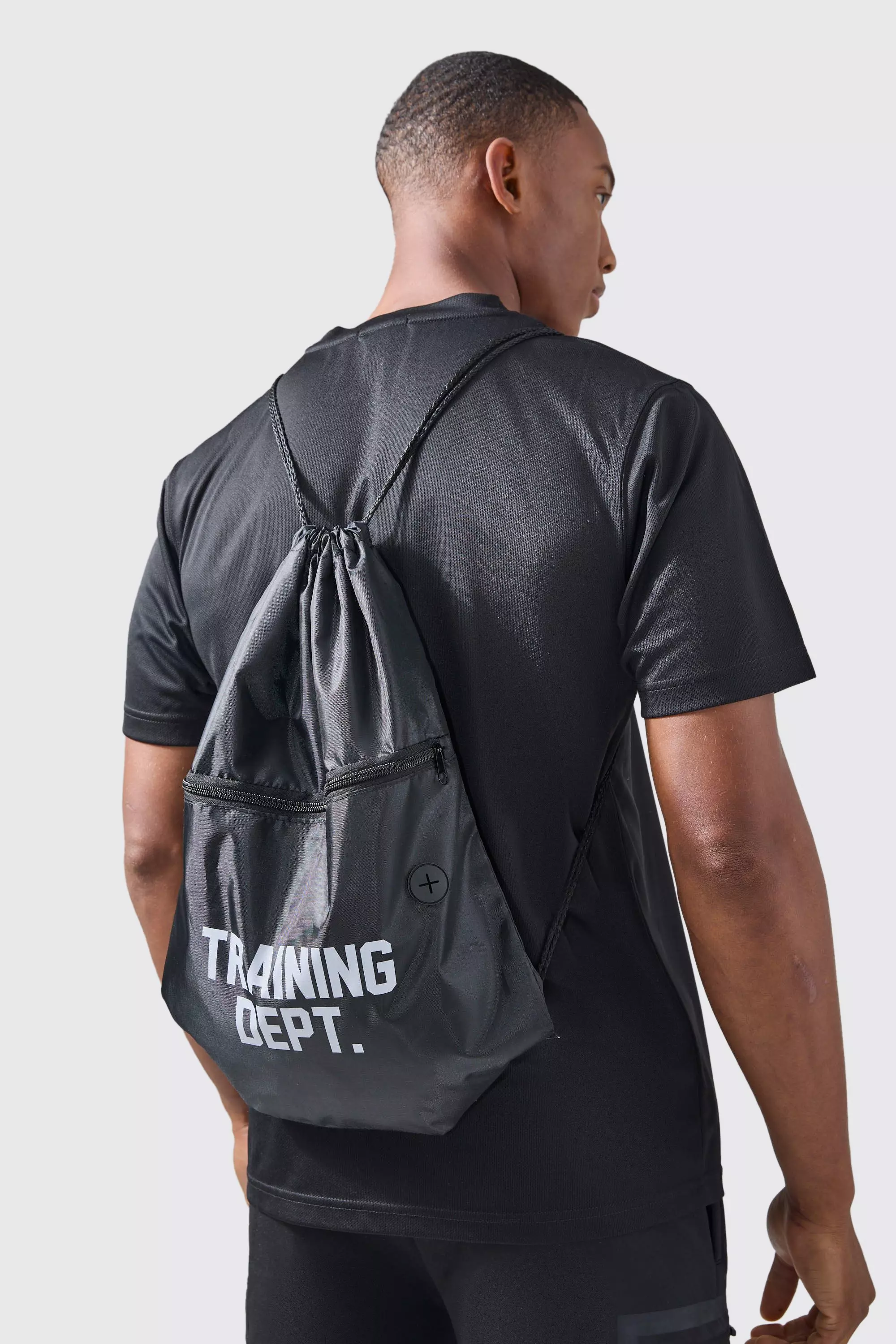 Black Man Active Training Dept String Bag