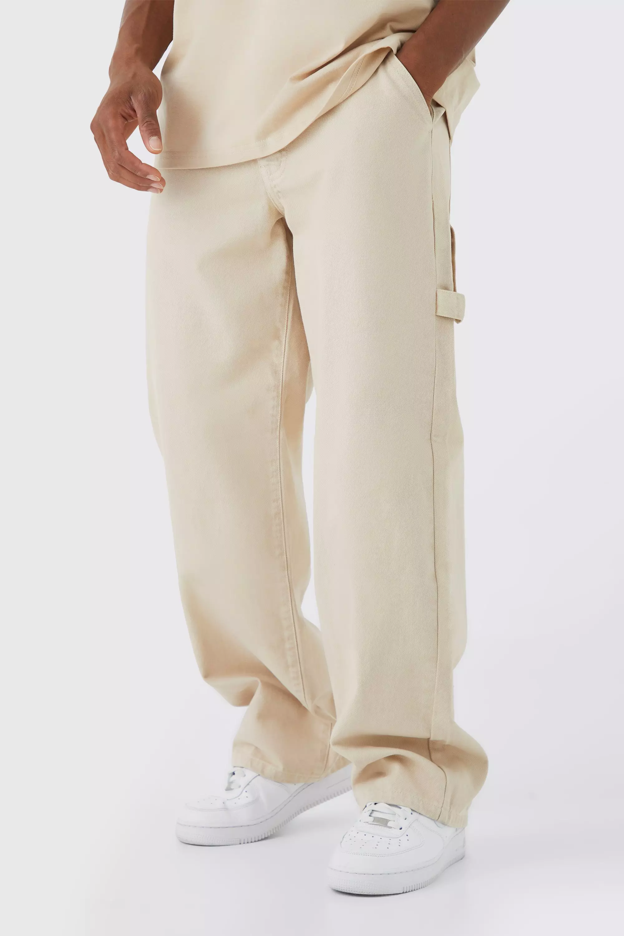 Stone Baggy Fit Overdye Carpenter Jeans alternative image