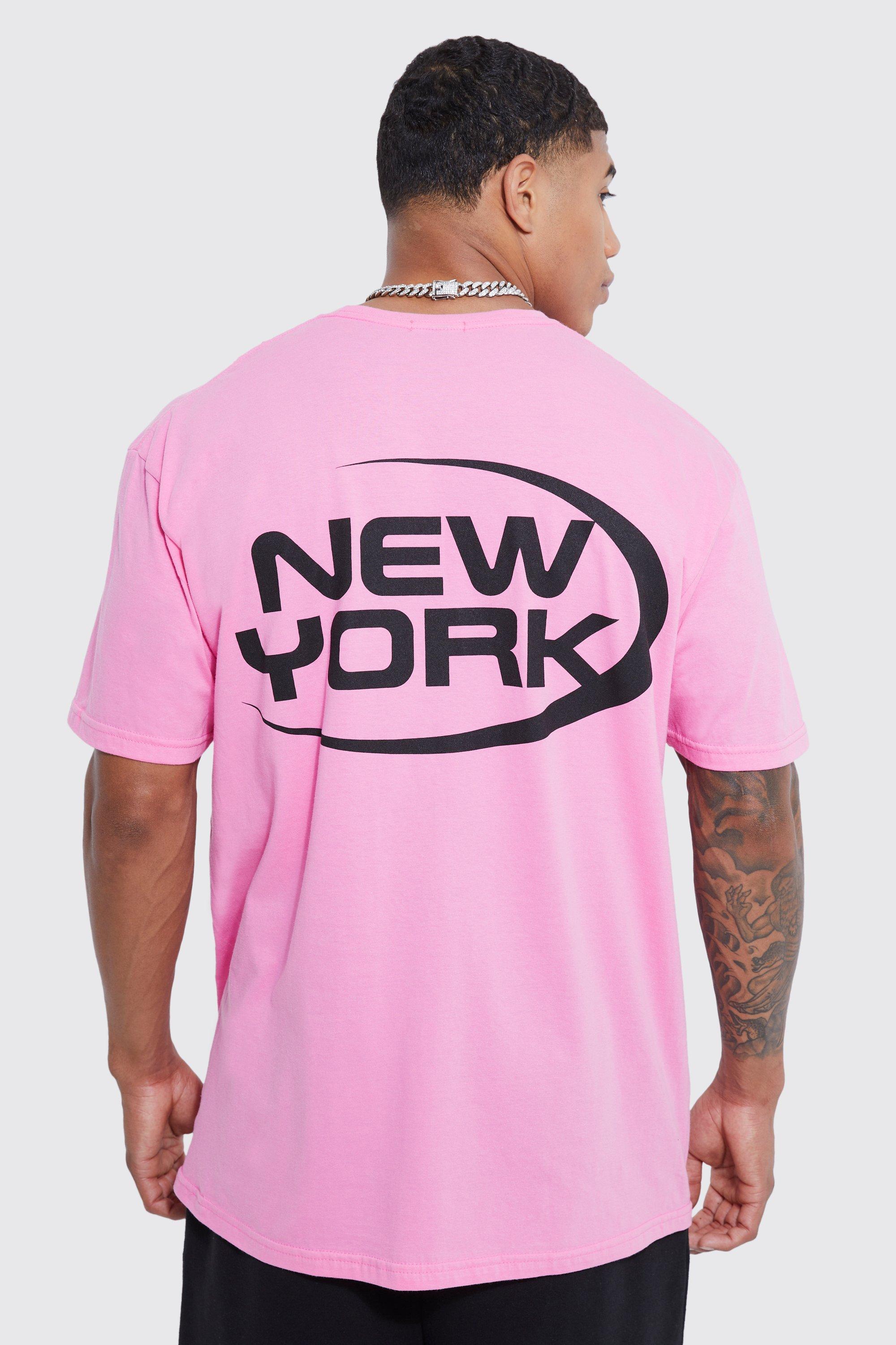 Oversized New York Moto Style T-shirt