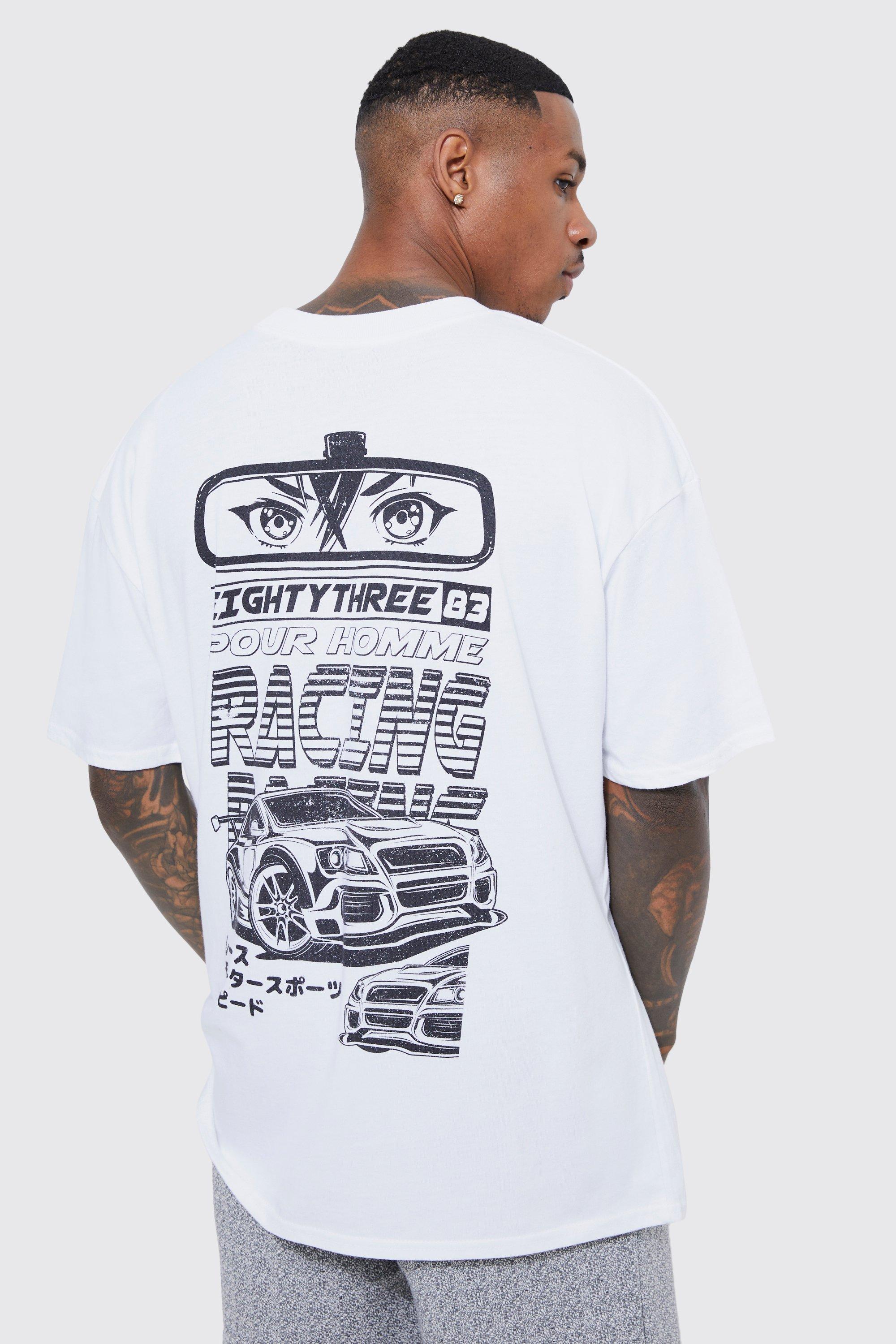 boohooMAN Oversized Car Graphic T-Shirt - Black - Size L