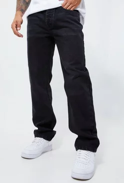 Charcoal Grey Relaxed Rigid Jeans