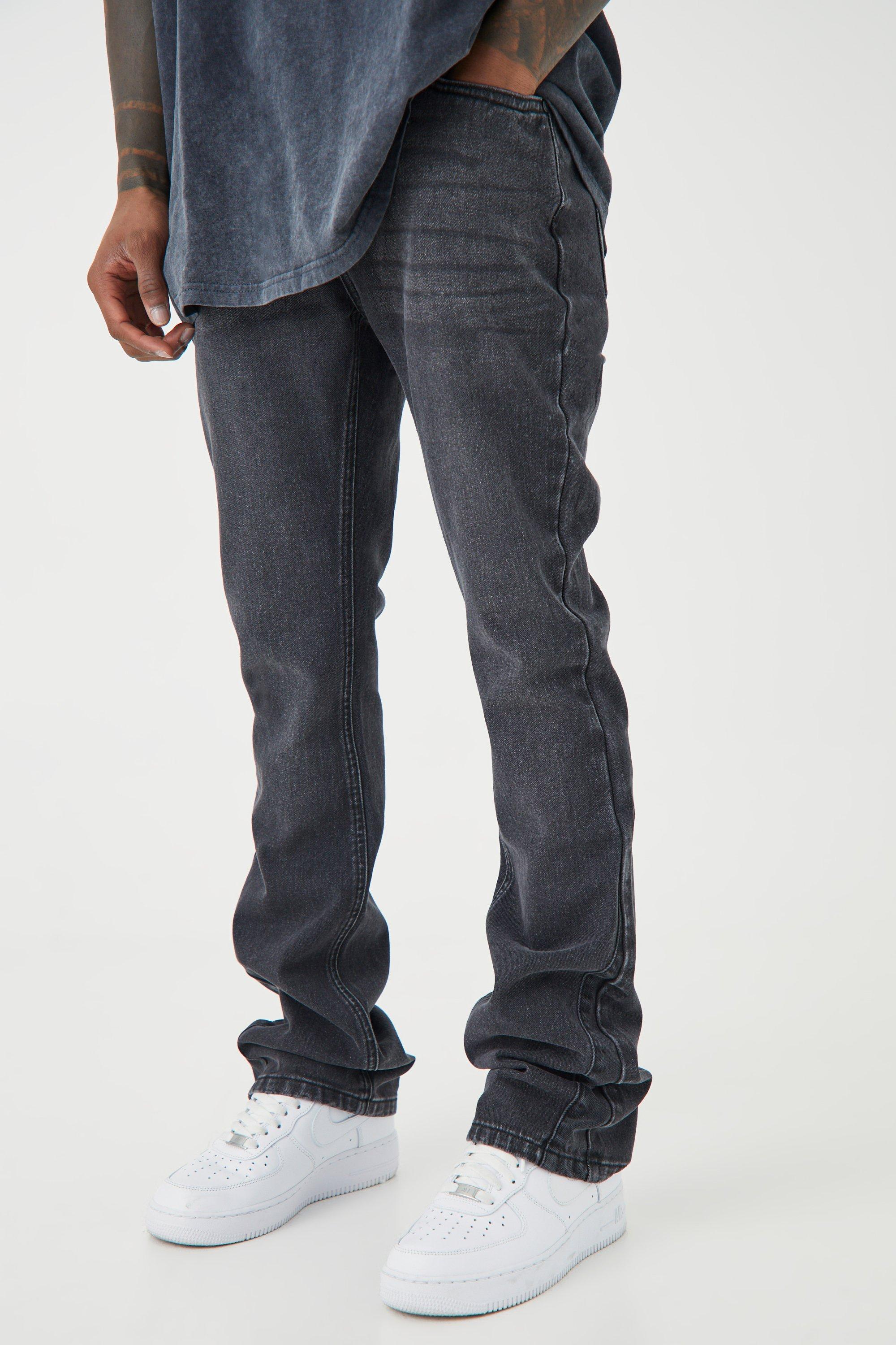 Skinny Flare Coated Jeans