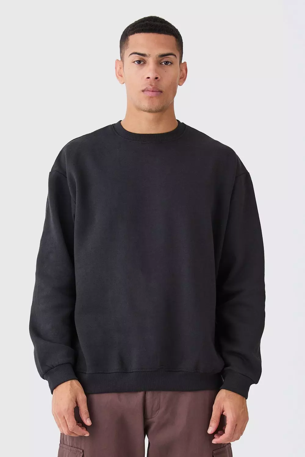 Basic Oversized Sweatshirt Black