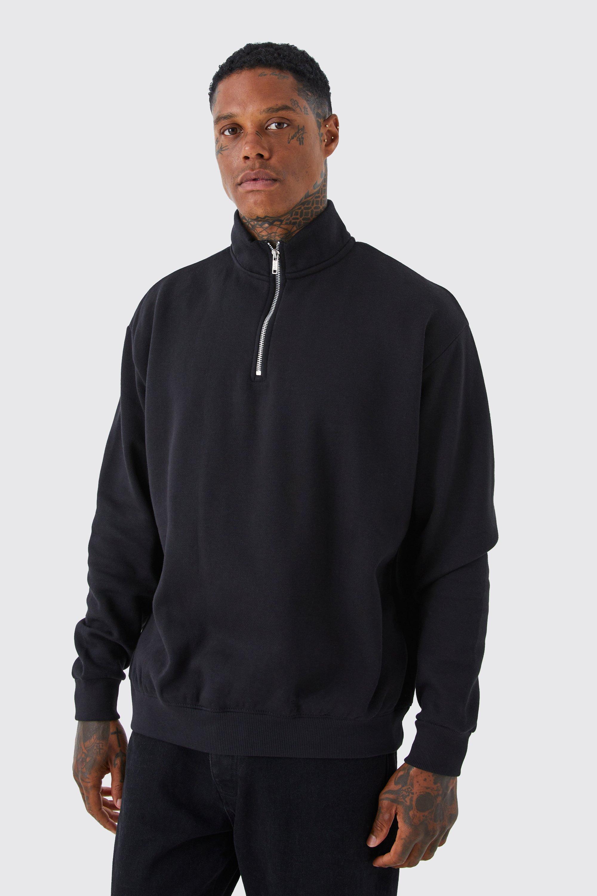 Boohooman half zip discount jumper