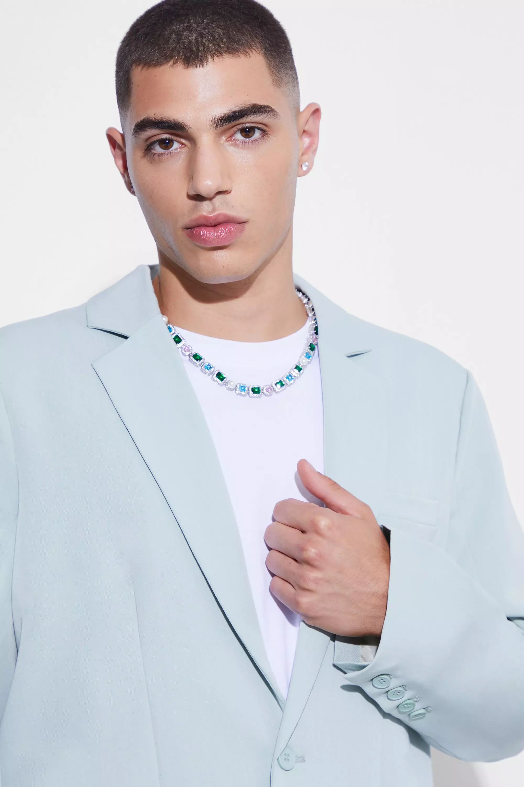 Sage Oversized Single Breasted Suit Jacket alternative image